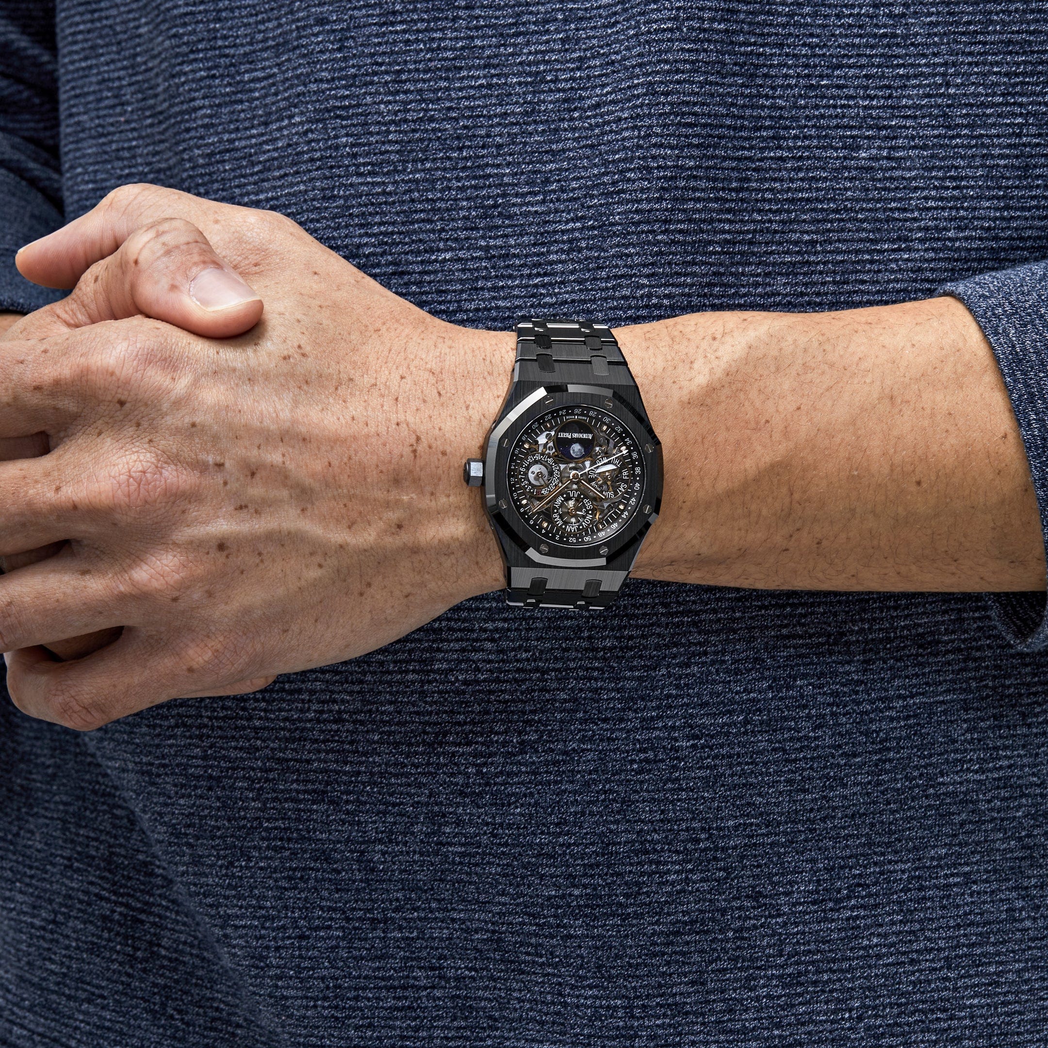 Audemars Piguet Royal Oak Perpetual Calendar 26585CE.OO.1225CE.01 Openworked Black Ceramic - Premium Luxury Product