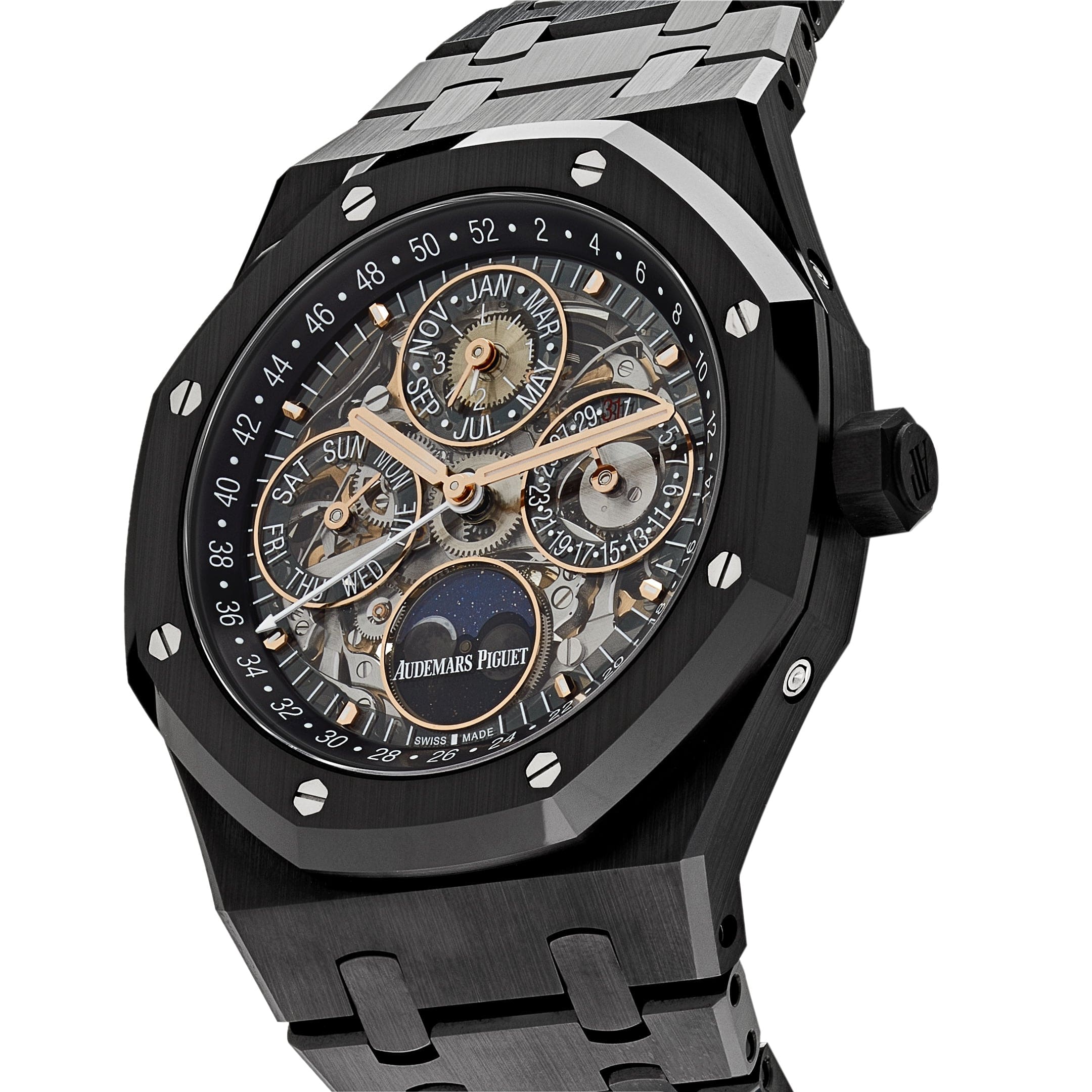 Audemars Piguet Royal Oak Perpetual Calendar 26585CE.OO.1225CE.01 Openworked Black Ceramic - Premium Luxury Product