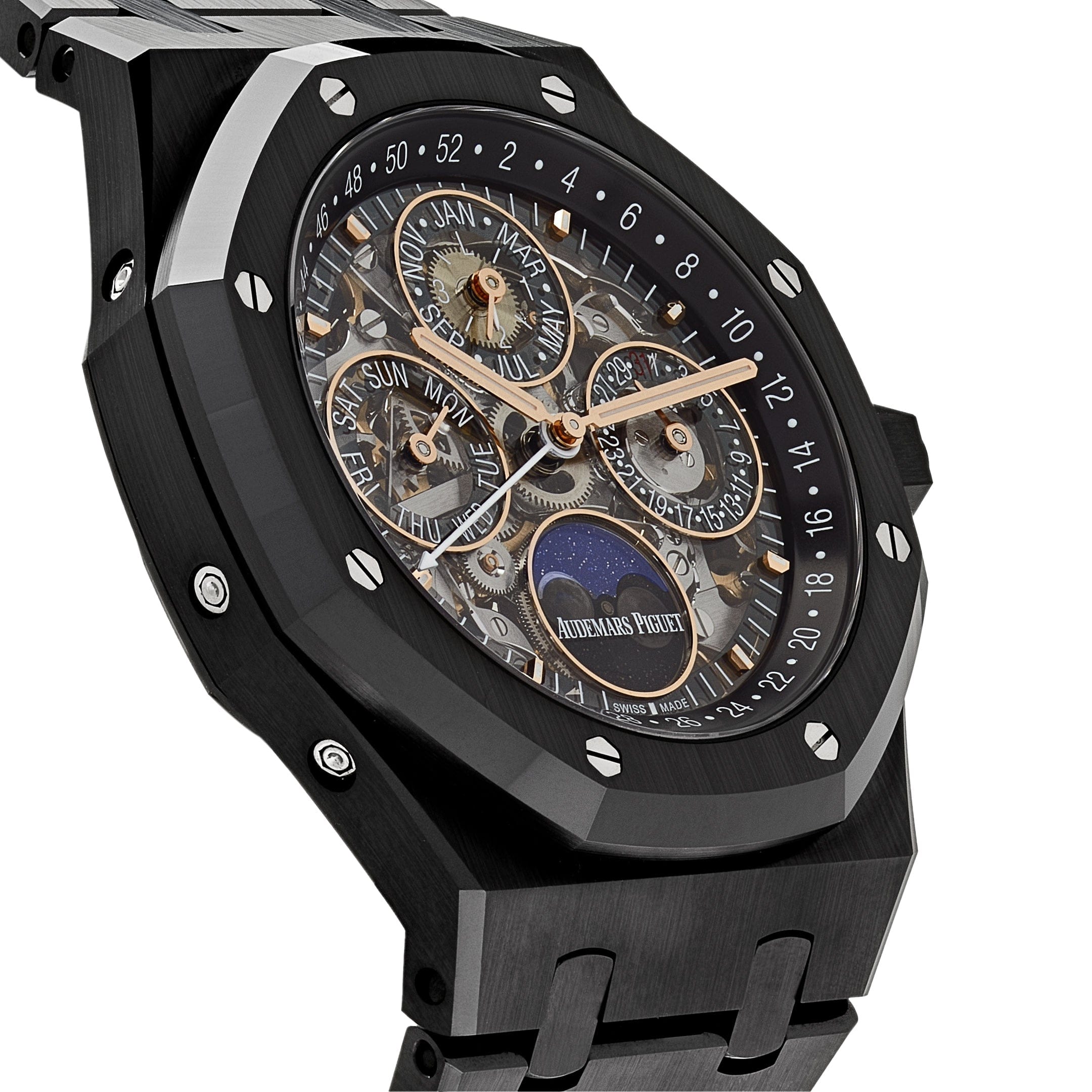 Audemars Piguet Royal Oak Perpetual Calendar 26585CE.OO.1225CE.01 Openworked Black Ceramic - Premium Luxury Product