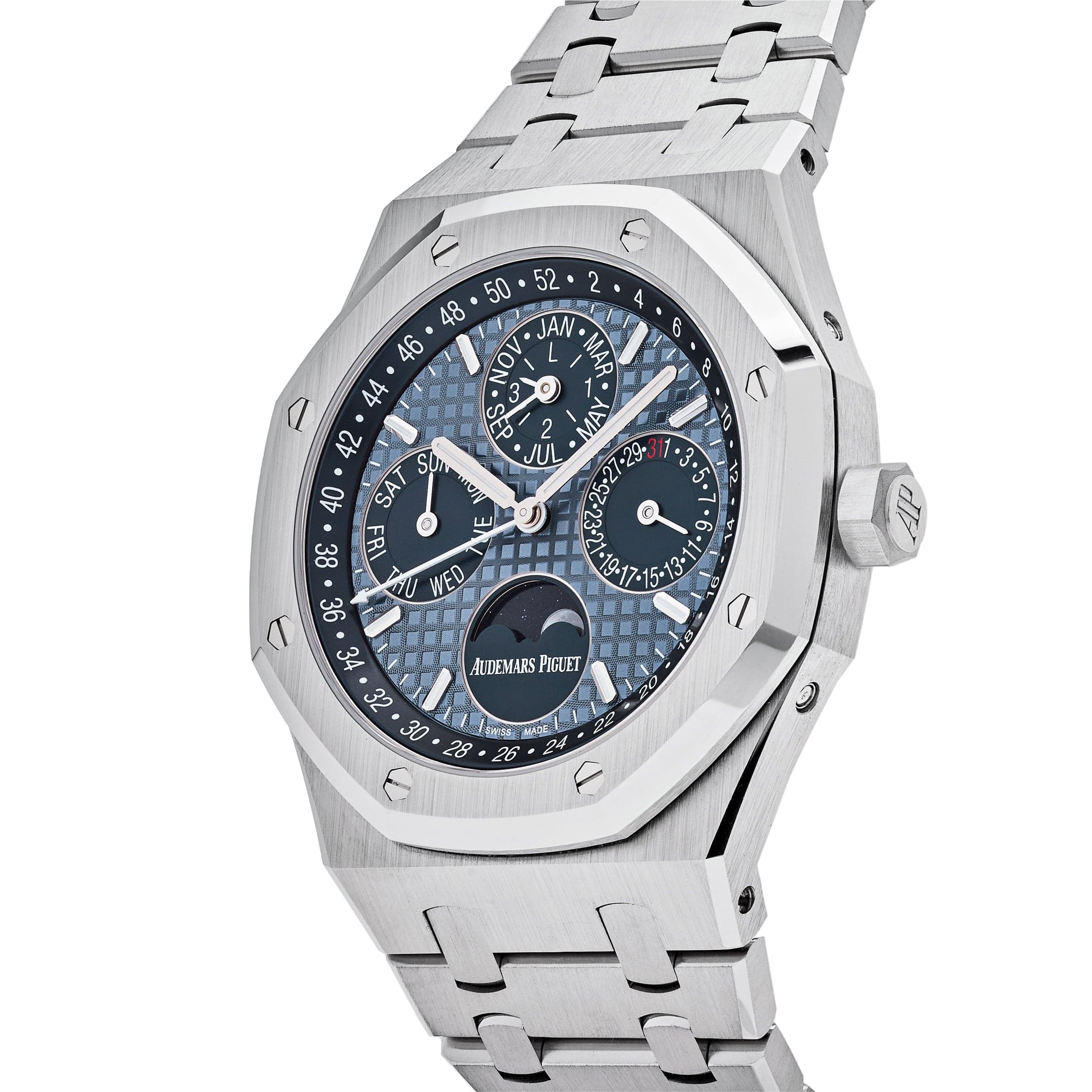 Audemars Piguet Royal Oak Perpetual Calendar 26574ST.OO.1220ST.03 Stainless Steel Blue Dial (2022) - Premium Luxury Product