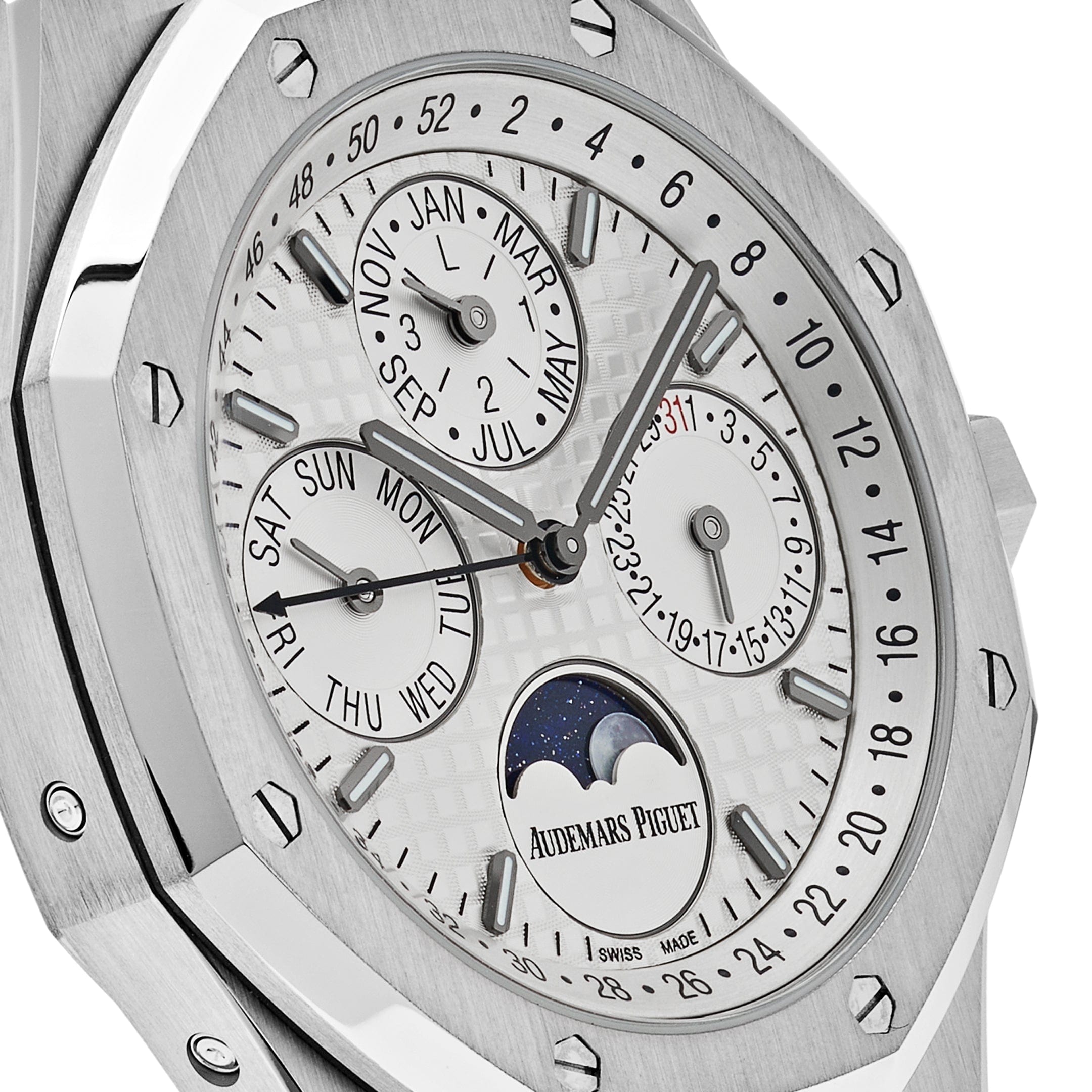 Audemars Piguet Royal Oak Perpetual Calendar 26574ST.OO.1220ST.01 Steel White Dial - Premium Luxury Product