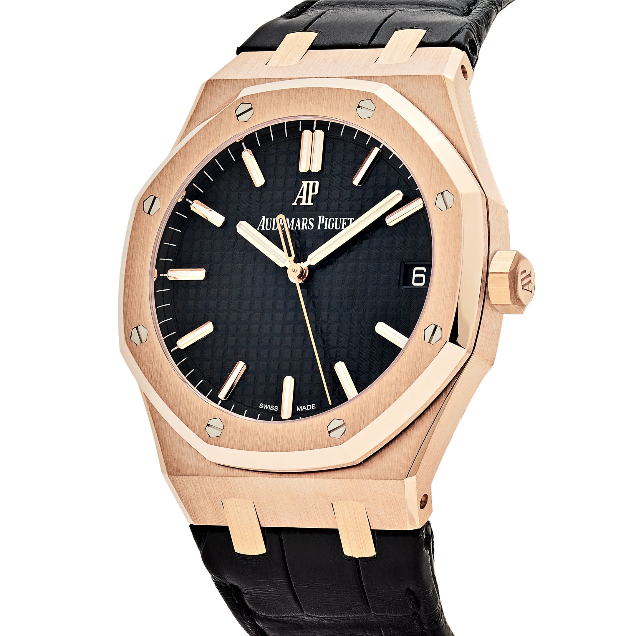 Audemars Piguet Royal Oak Selfwinding 15500OR.OO.D002CR.01 Rose Gold Black Dial - Premium Luxury Product
