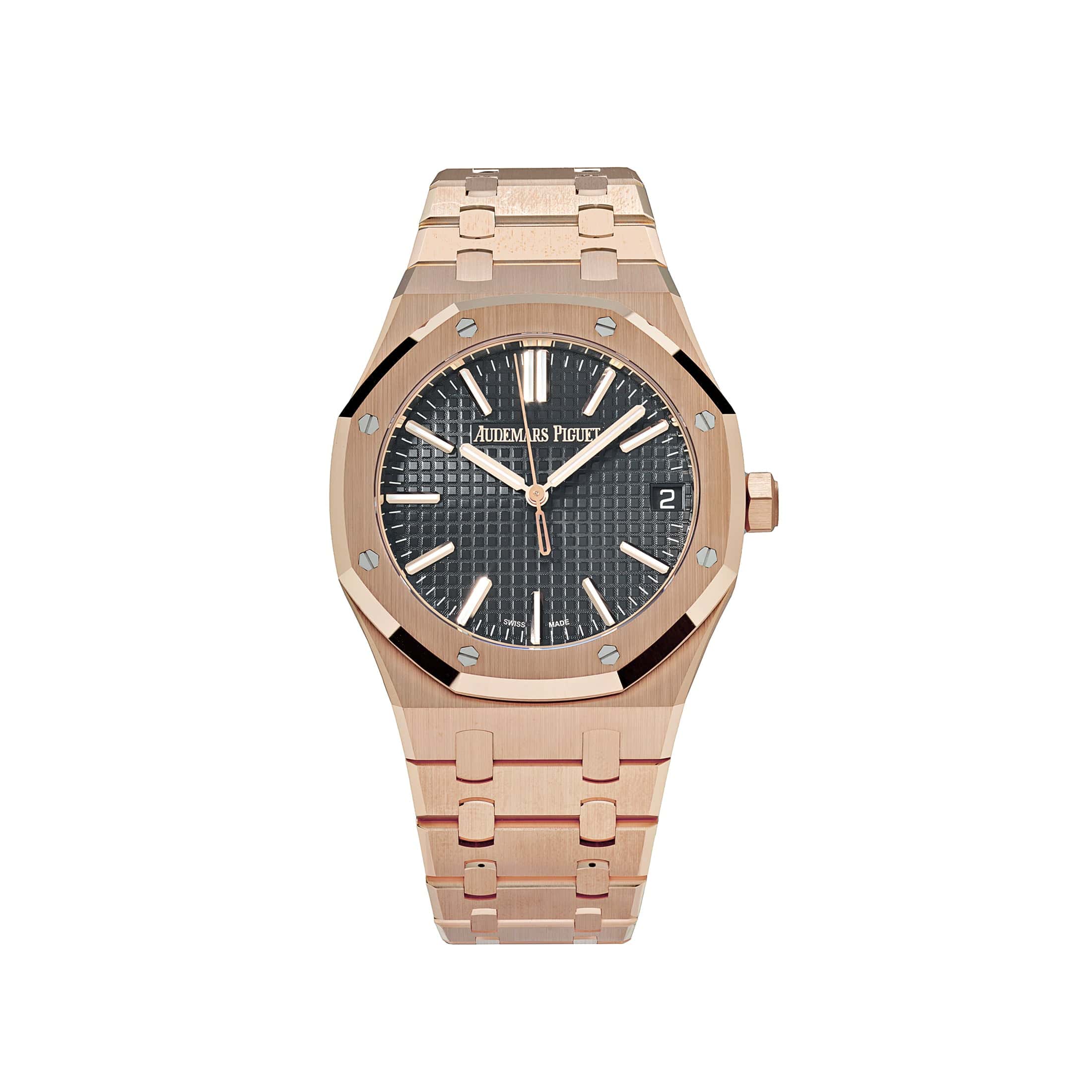 Audemars Piguet Royal Oak Selfwinding 15510OR.OO.1320OR.02 Rose Gold "50th Anniversary" Black Dial - Premium Luxury Product
