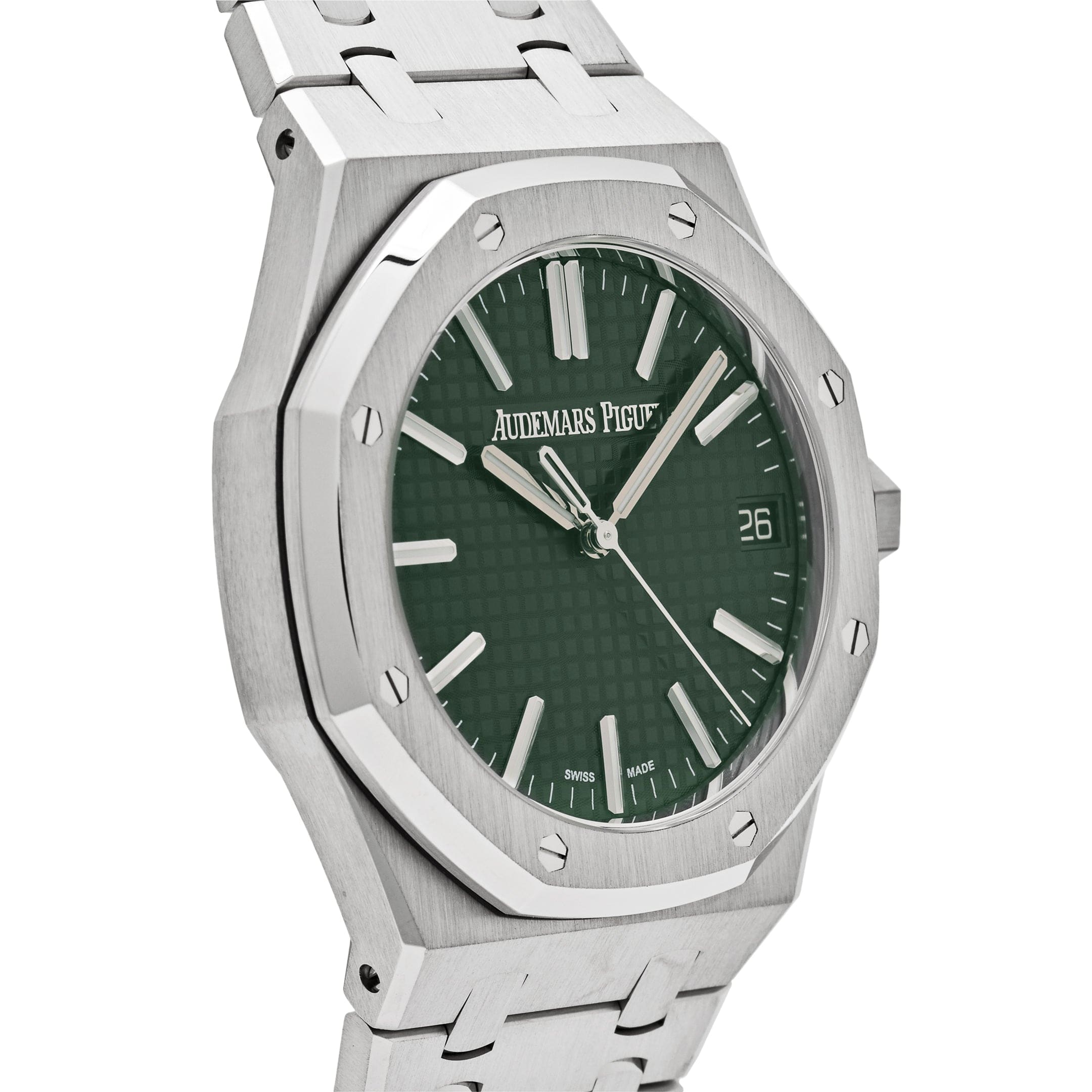 Audemars Piguet Royal Oak Selfwinding 15510ST.OO.1320ST.09 Stainless Steel Green Dial (2023) - Premium Luxury Product