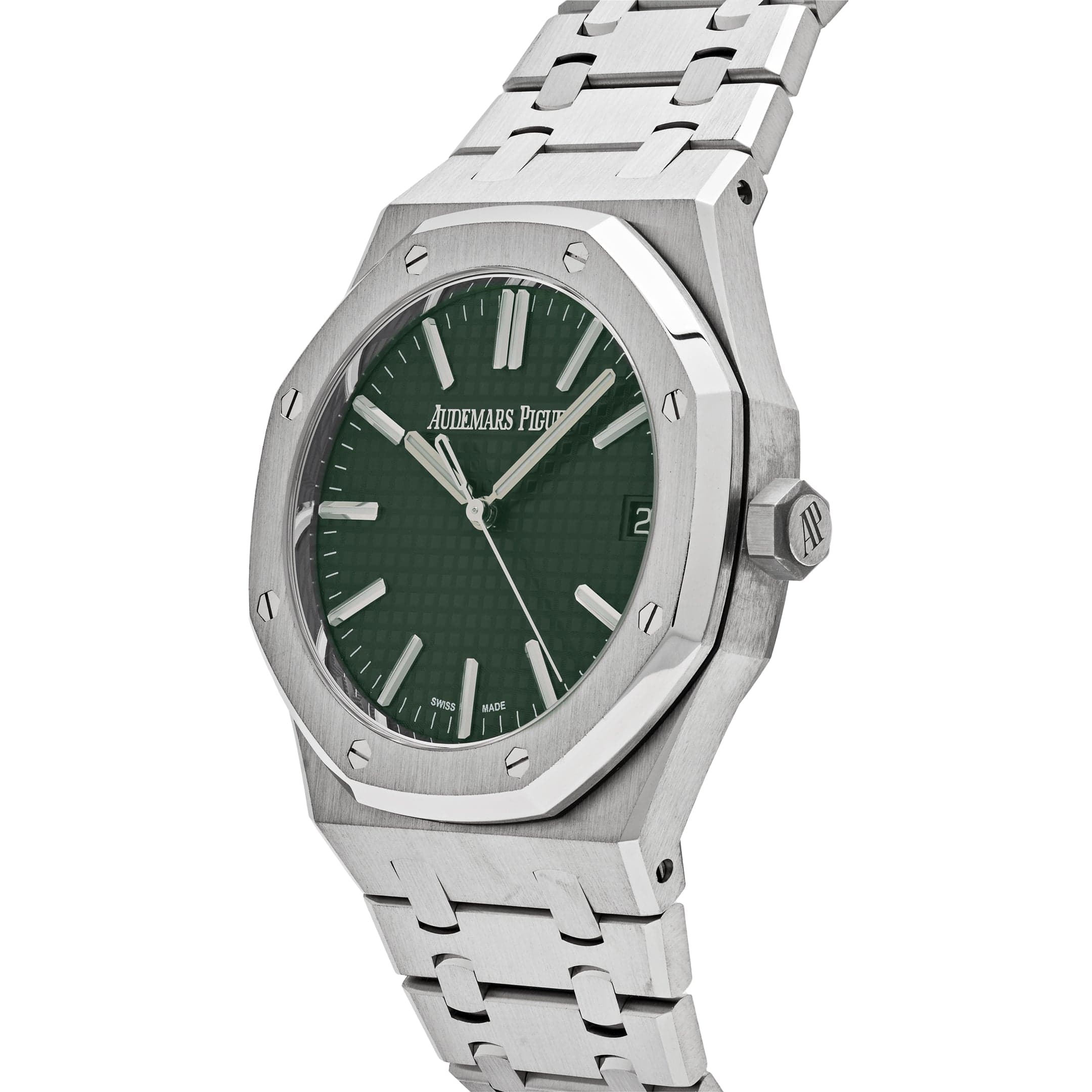Audemars Piguet Royal Oak Selfwinding 15510ST.OO.1320ST.09 Stainless Steel Green Dial (2023) - Premium Luxury Product