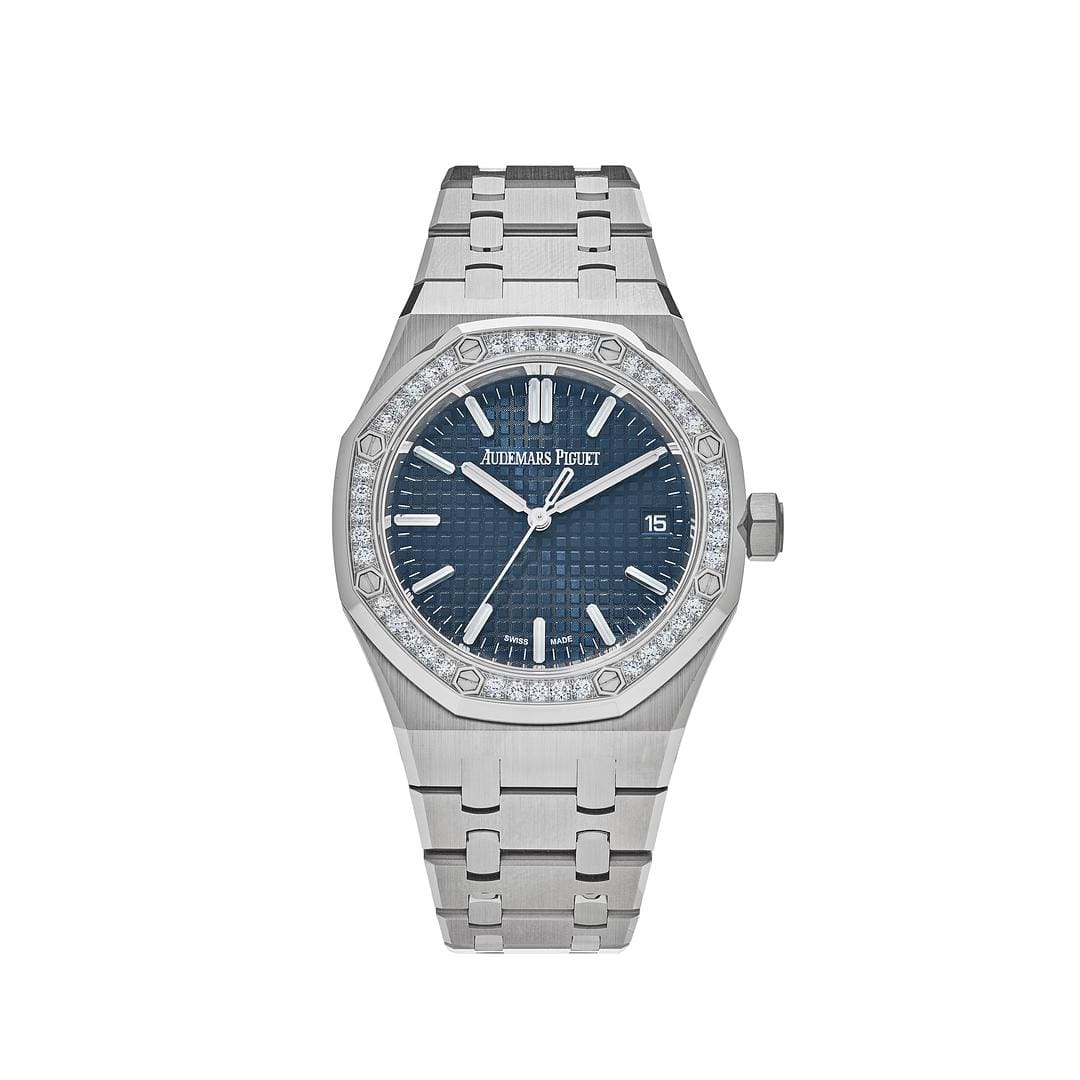 Audemars Piguet Royal Oak Selfwinding 15551ST.ZZ.1356ST.02 "50th Anniversary" Blue Dial Diamond Bezel - Premium Luxury Product