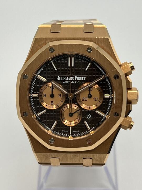 Audemars Piguet Royal Oak Selfwinding Chronograph 26331OR.OO.1220OR.02 Rose Gold Brown Dial - Premium Luxury Product
