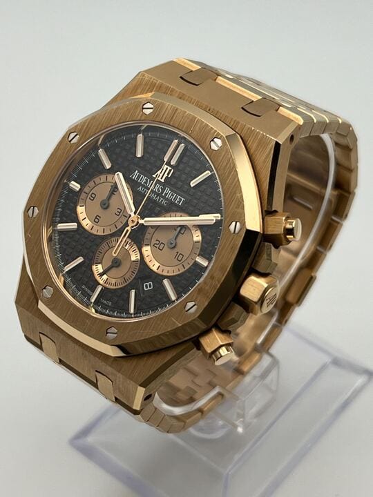 Audemars Piguet Royal Oak Selfwinding Chronograph 26331OR.OO.1220OR.02 Rose Gold Brown Dial - Premium Luxury Product