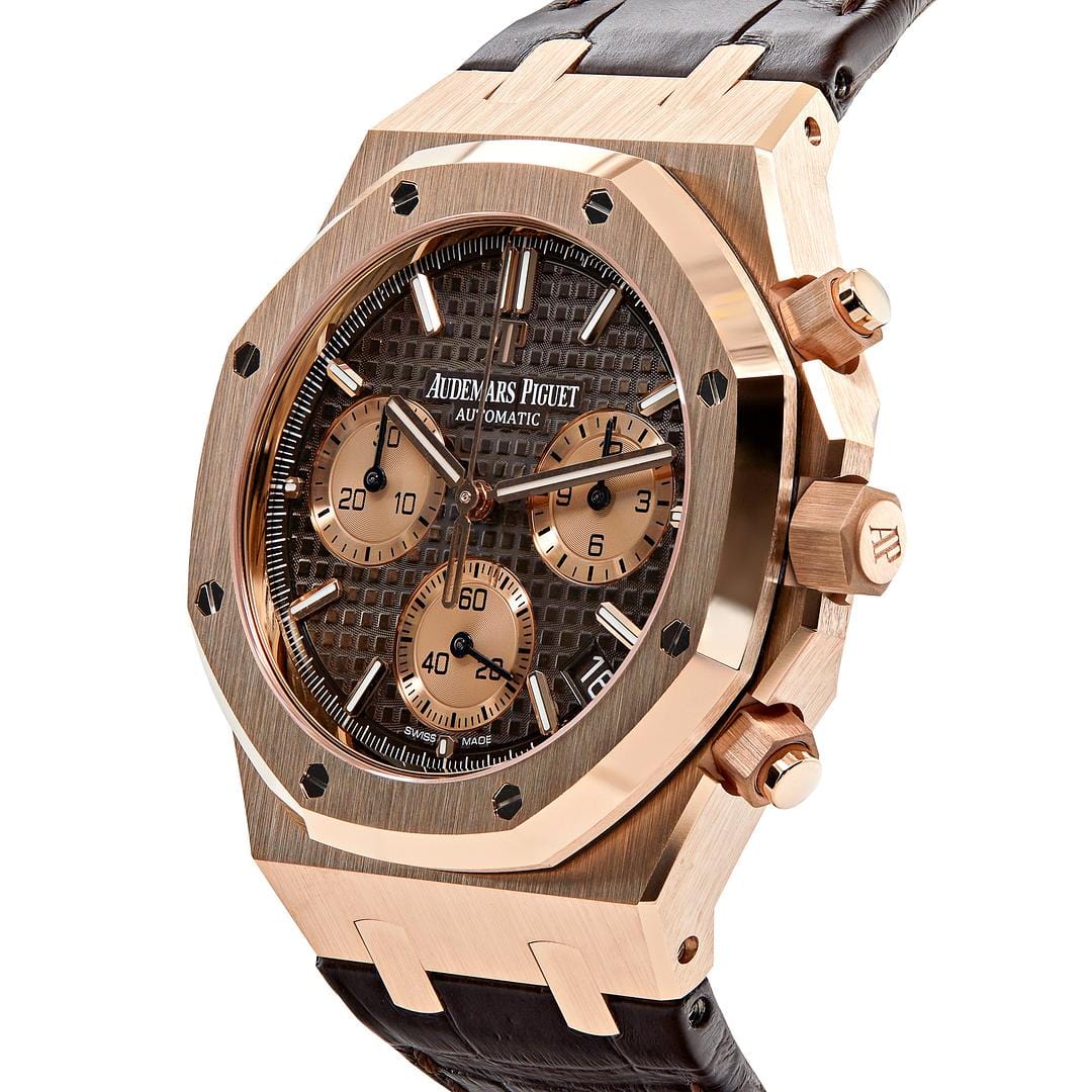 Audemars Piguet Royal Oak Selfwinding Chronograph Rose Gold Brown Dial 26239OR.OO.D821CR.01 - Premium Luxury Product