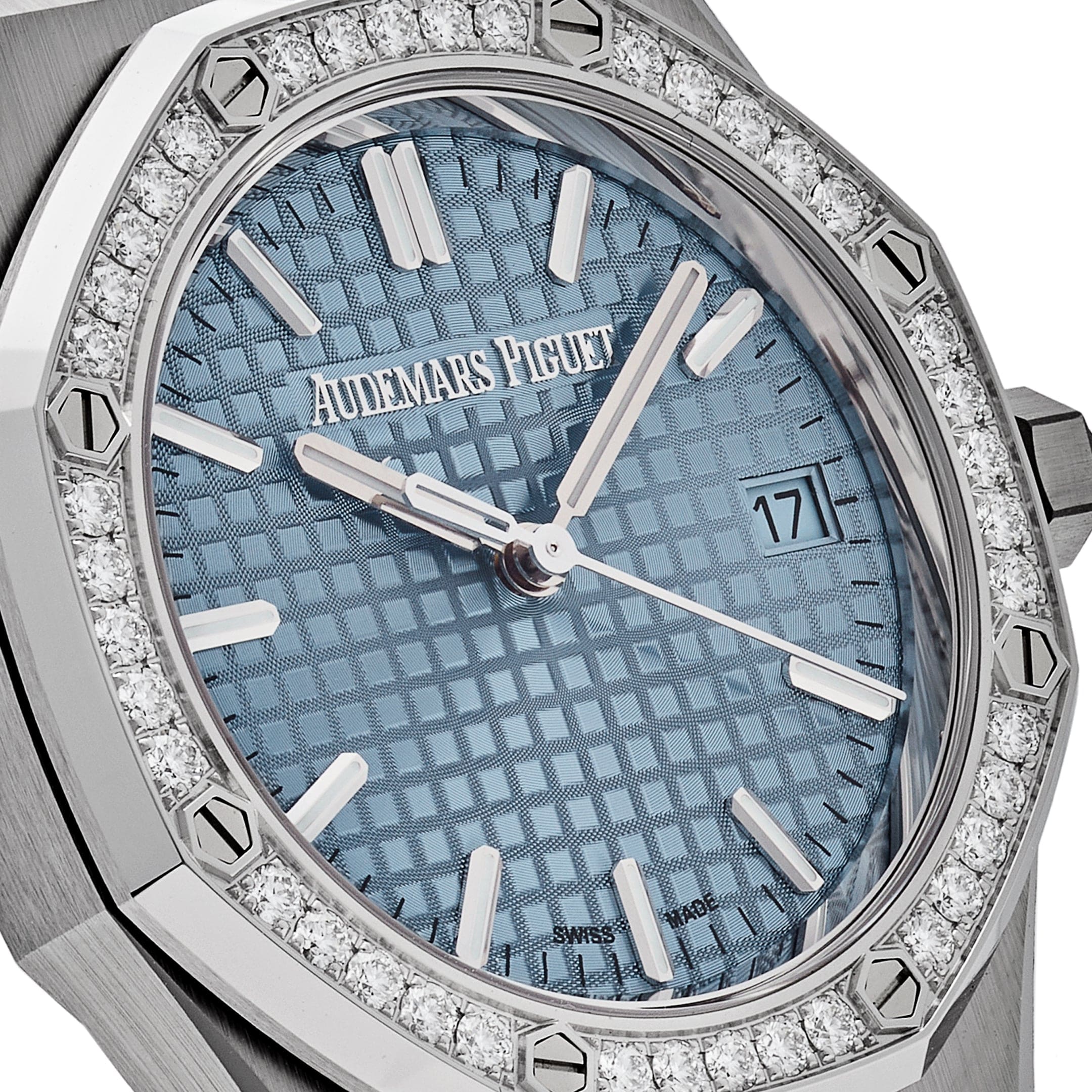 Audemars Piguet Royal Oak 77451ST.ZZ.1361ST.03 Selfwinding Stainless Steel Blue Dial Diamond Bezel - Premium Luxury Product