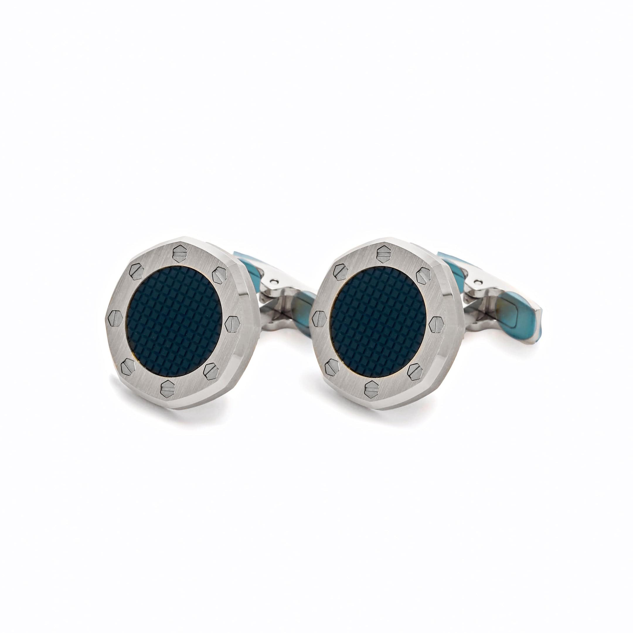 Audemars Piguet Stainless Steel Cufflinks in Blue - Premium Luxury Product