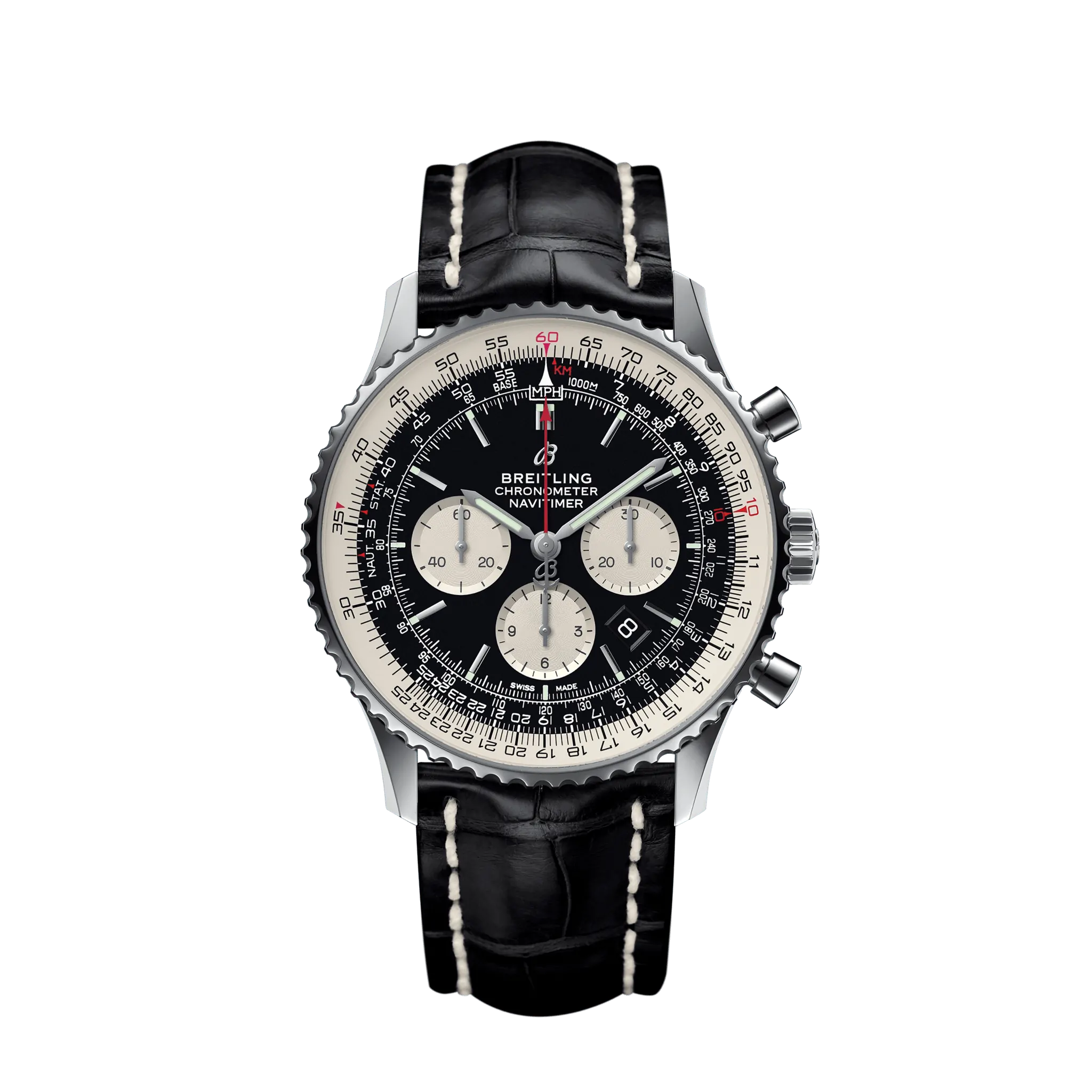 Breitling Navitimer B01 Chronograph 46 Stainless Steel Men's Watch - Premium Luxury Product