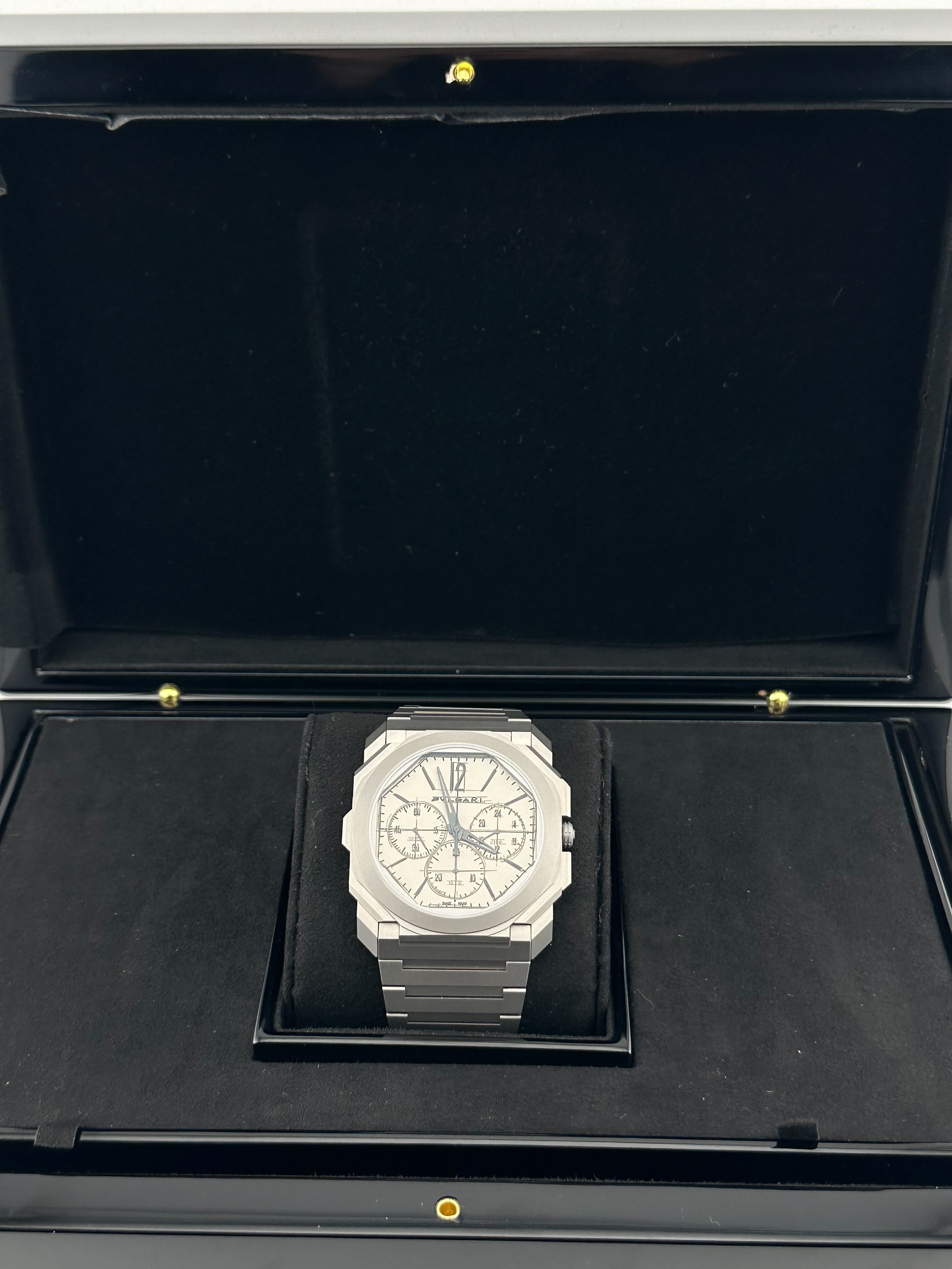 Bvlgari Octo Finissimo 103673 Chronograph GMT 10th Anniversary Titanium Limited Edition (2022) - Premium Luxury Product