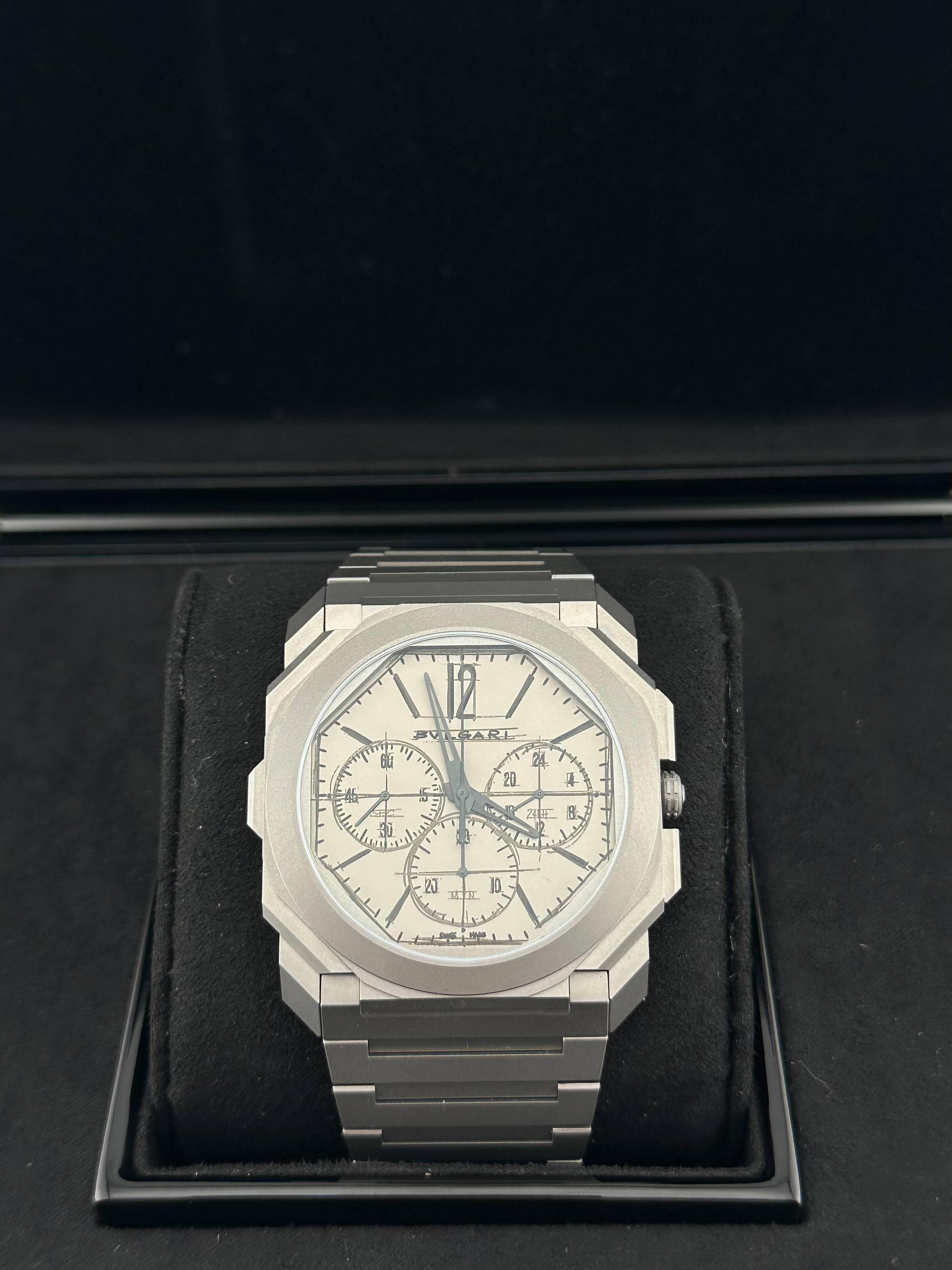 Bvlgari Octo Finissimo 103673 Chronograph GMT 10th Anniversary Titanium Limited Edition (2022) - Premium Luxury Product