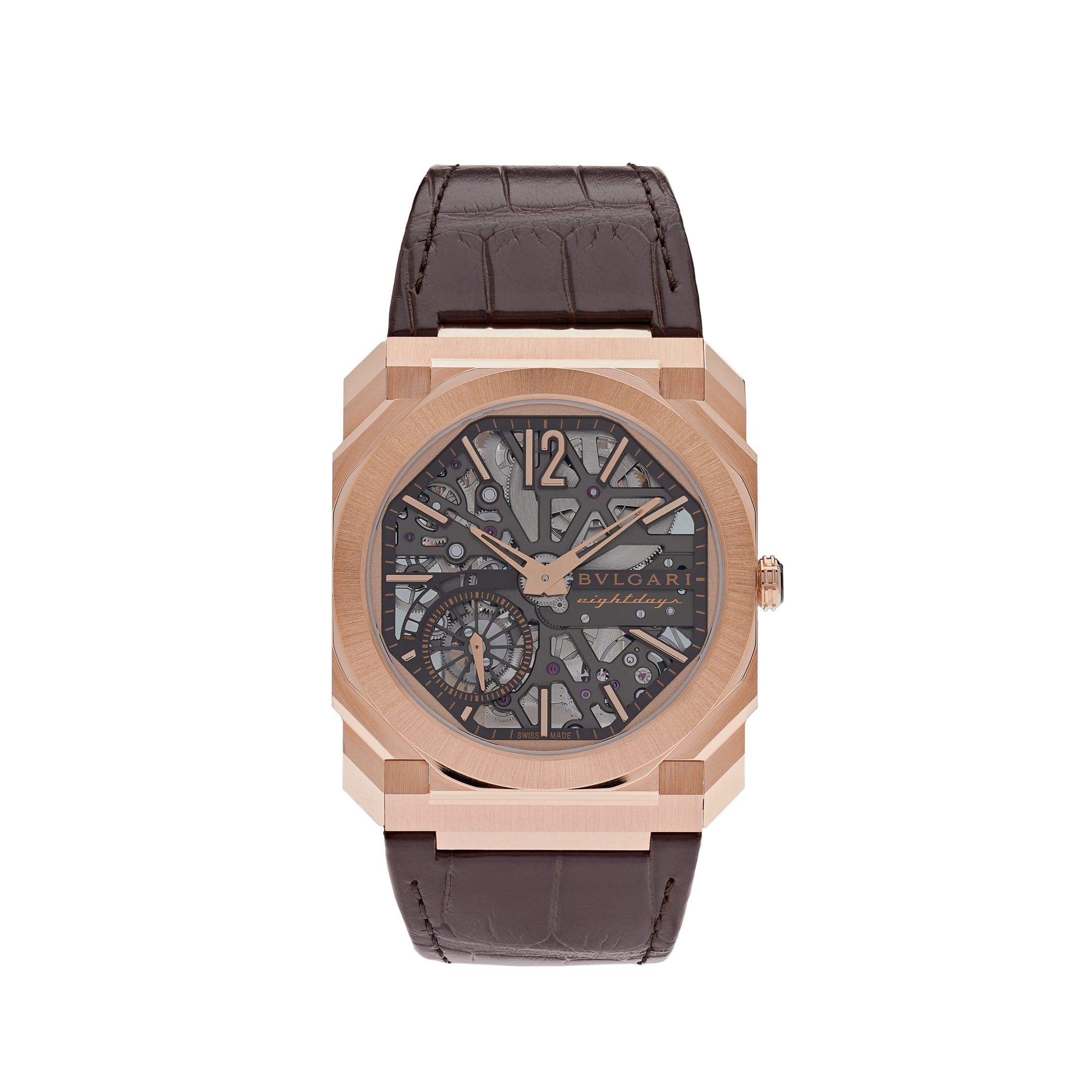 Bvlgari Octo Finissimo Skeleton 8 Days Rose Gold 103667 - Premium Luxury Product