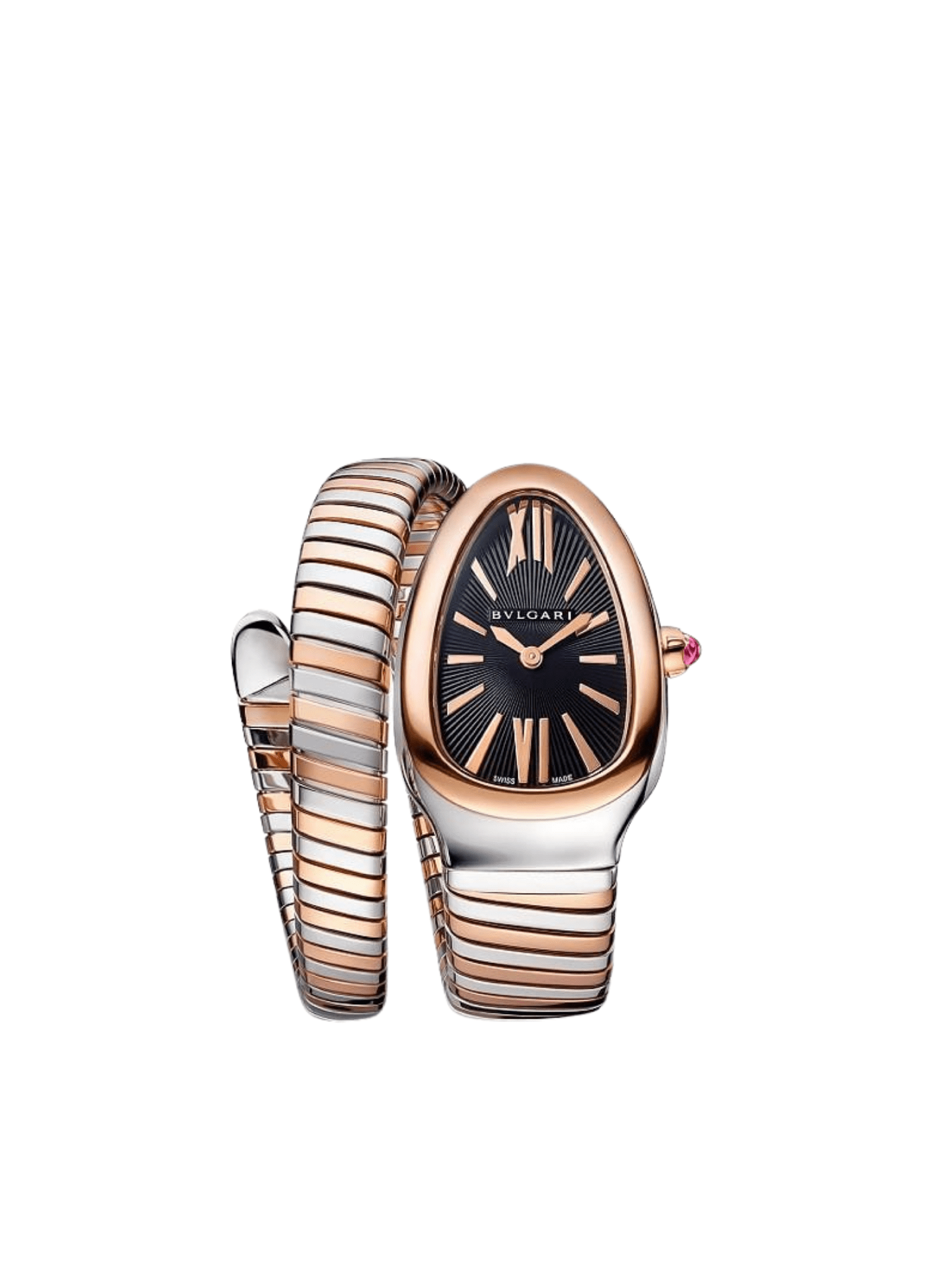 BVLGARI Serpenti Tubogas 102123 Stainless Steel and Rose Gold - Premium Luxury Product