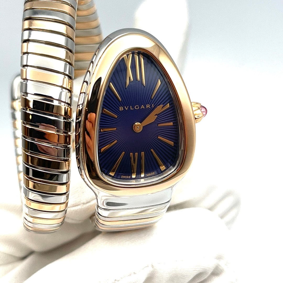 BVLGARI Serpenti Tubogas 103288 Stainless Steel and Rose Gold - Premium Luxury Product