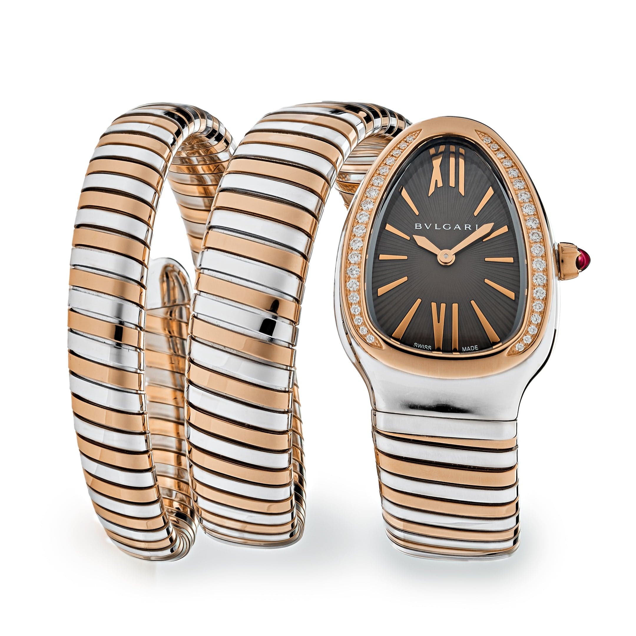 BVLGARI Serpenti Tubogas Watch 102680 Two-Tone Double Spiral - Premium Luxury Product