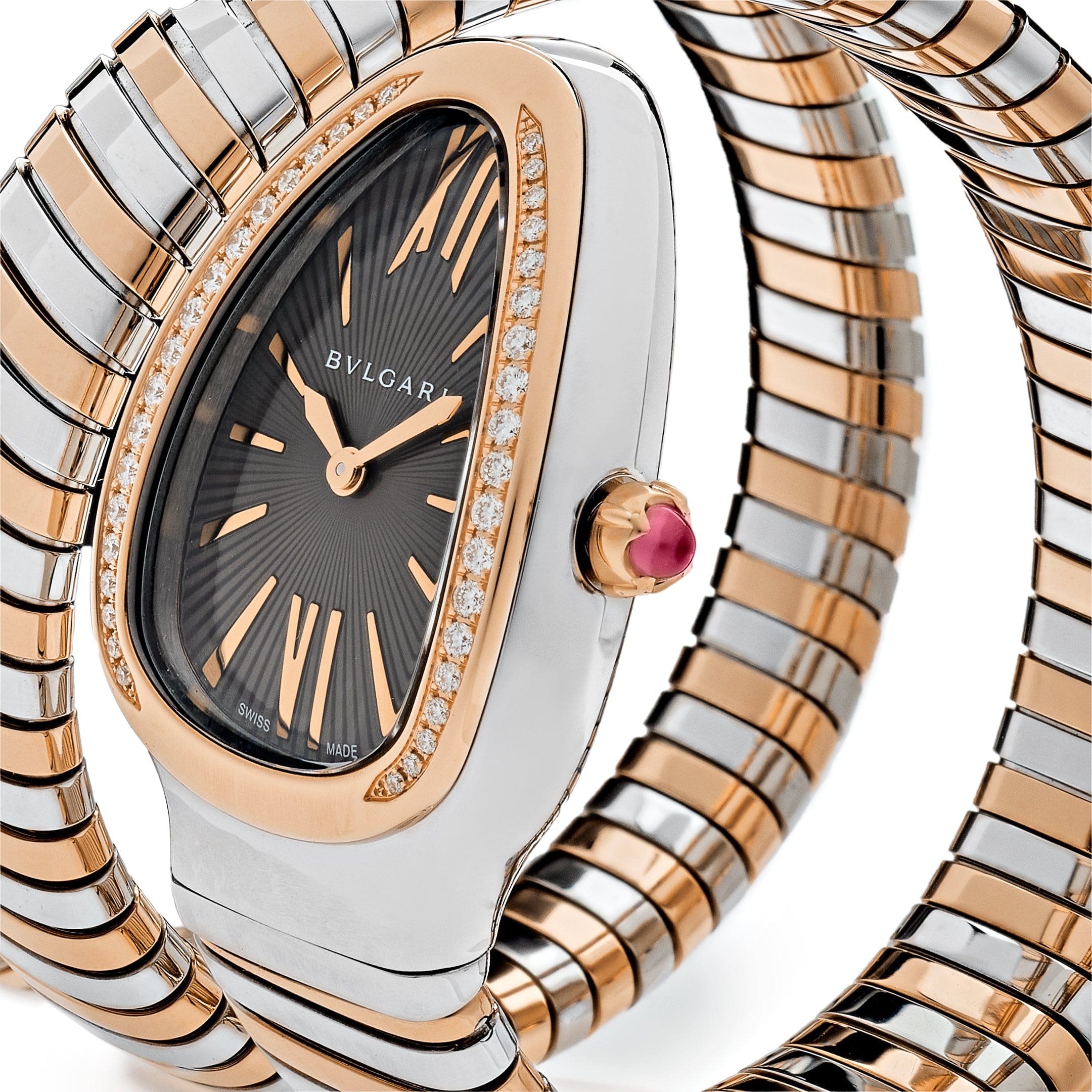 BVLGARI Serpenti Tubogas Watch 102680 Two-Tone Double Spiral - Premium Luxury Product