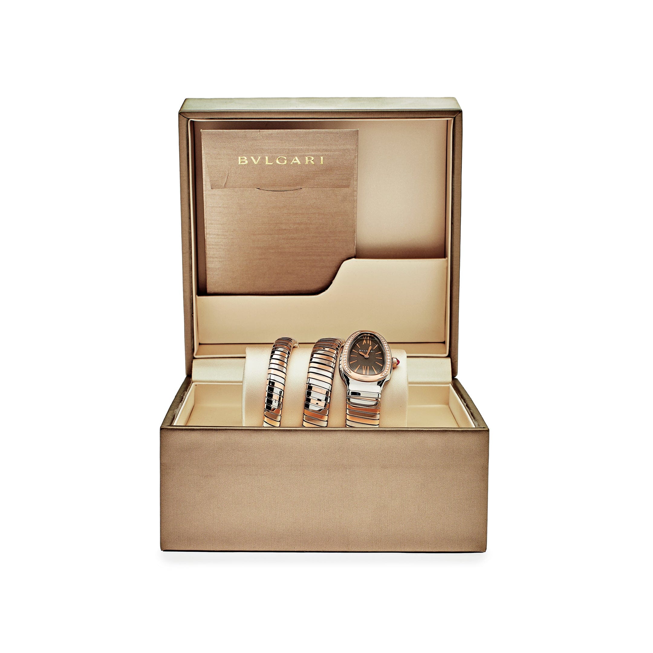 BVLGARI Serpenti Tubogas Watch 102680 Two-Tone Double Spiral - Premium Luxury Product