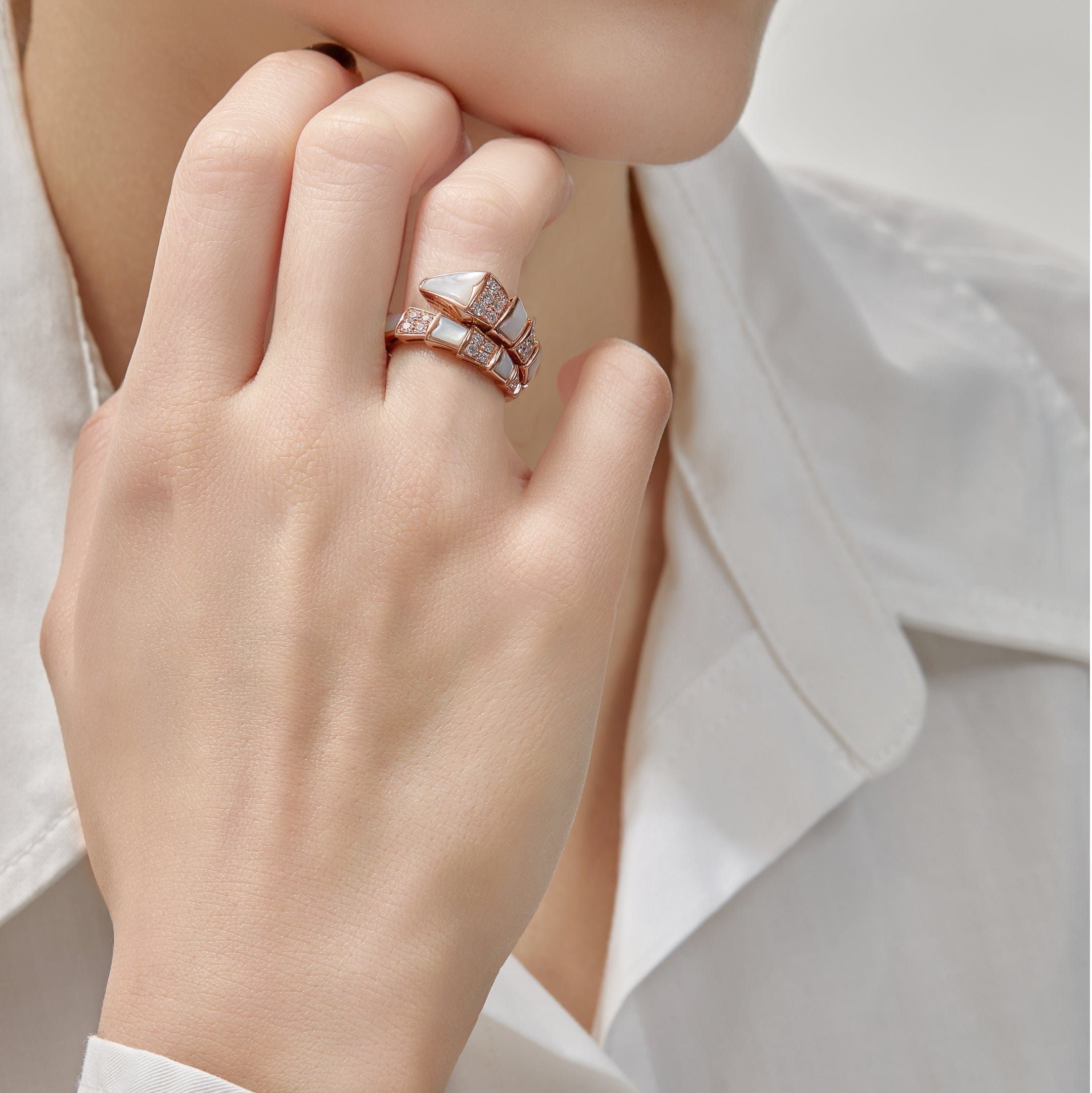 BVLGARI Serpenti Viper One-Coil Ring 350667 - Premium Luxury Product