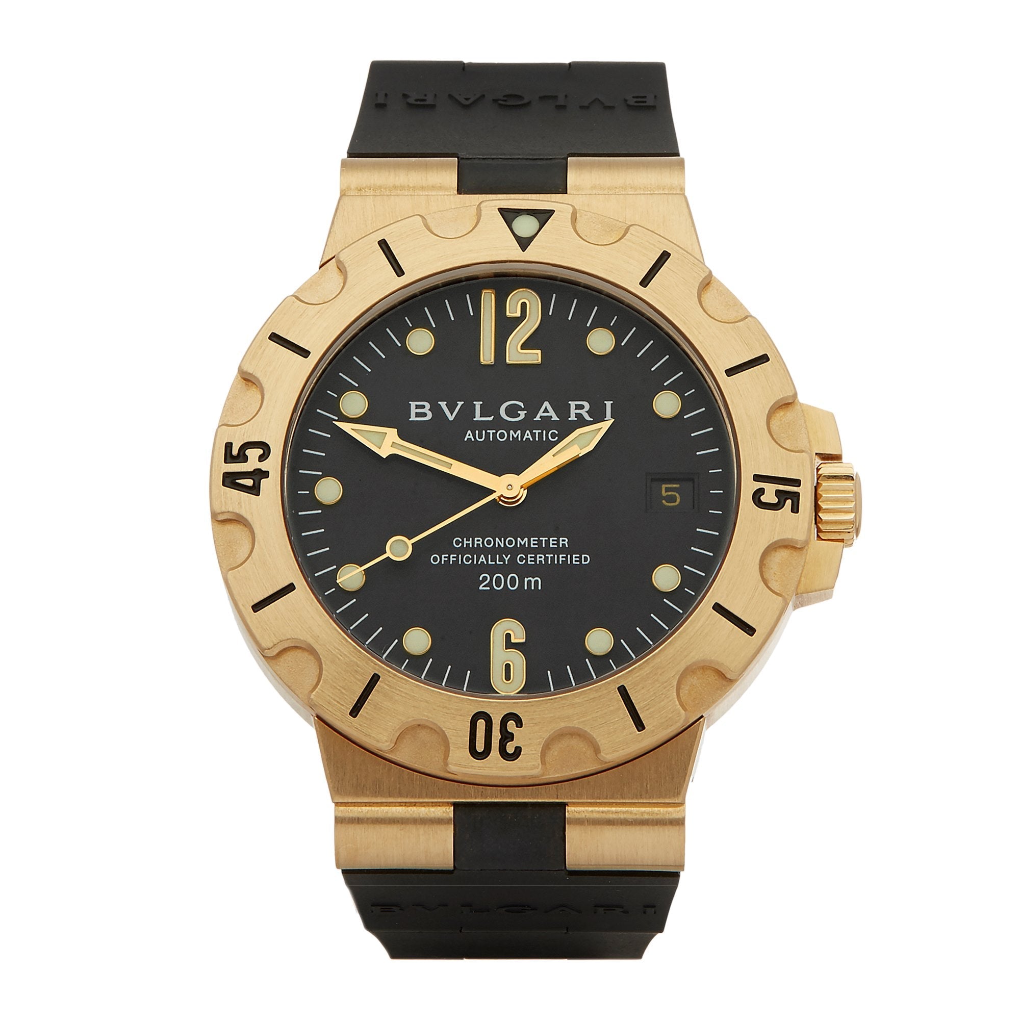 Bvlgari Diagono 18K Yellow Gold Men's Watch - Premium Luxury Product