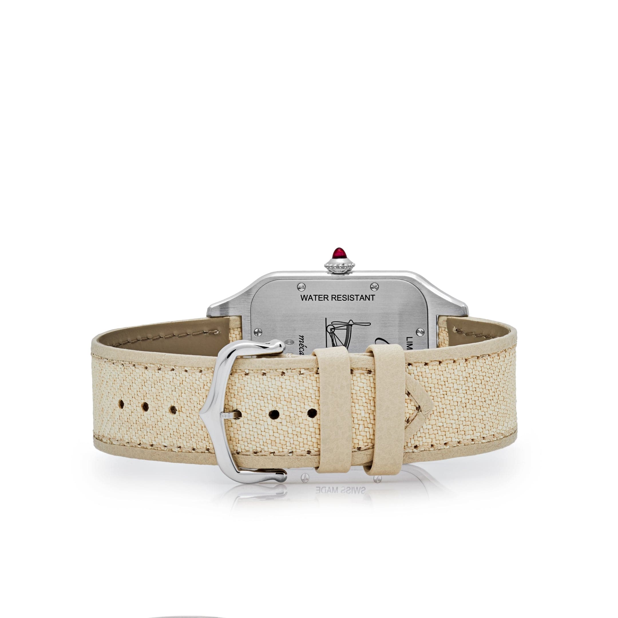 Cartier Santos Dumont XL WGSA0036  “La Demoiselle” Platinum Beige Dial  Limited Edition (2021) - Premium Luxury Product