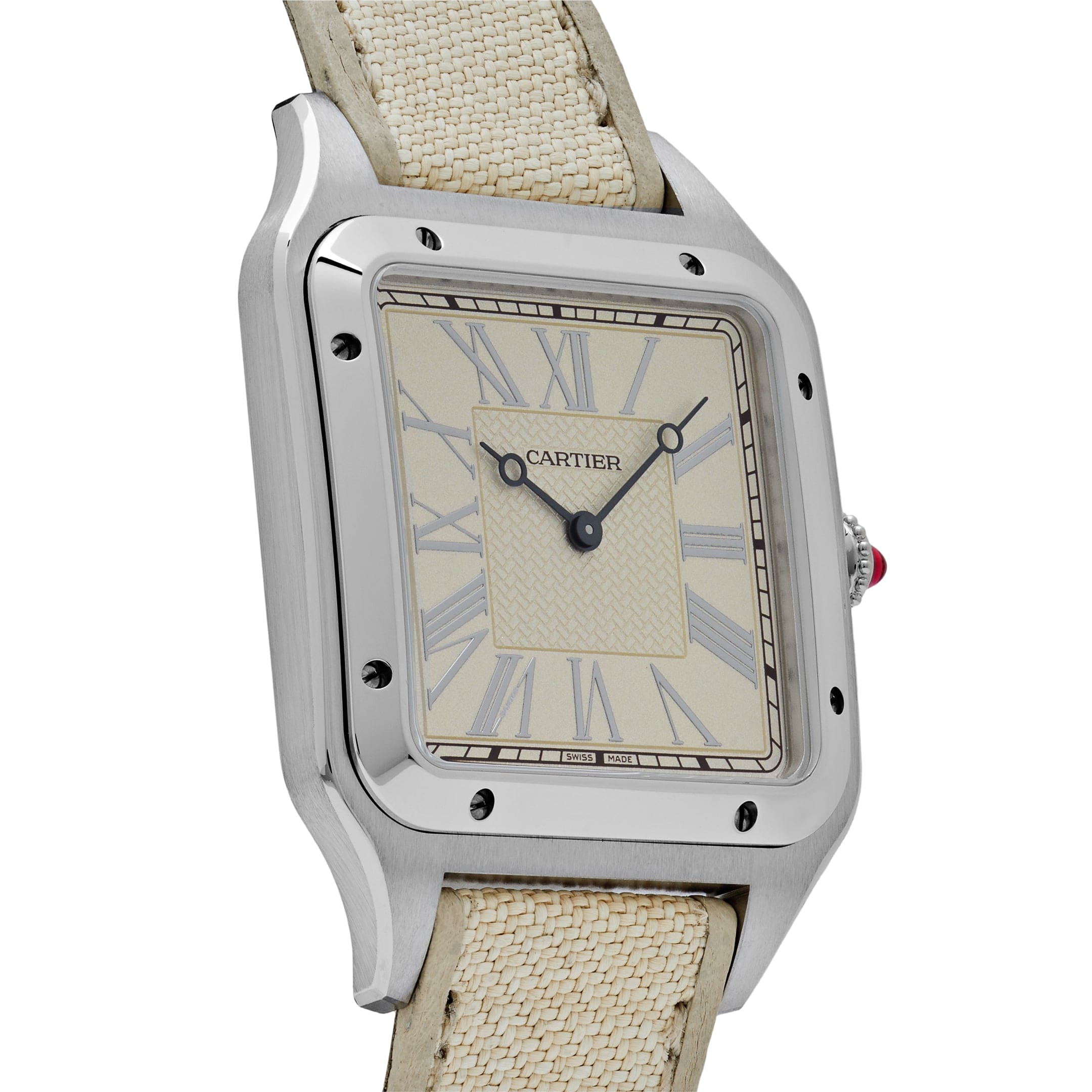 Cartier Santos Dumont XL WGSA0036  “La Demoiselle” Platinum Beige Dial  Limited Edition (2021) - Premium Luxury Product