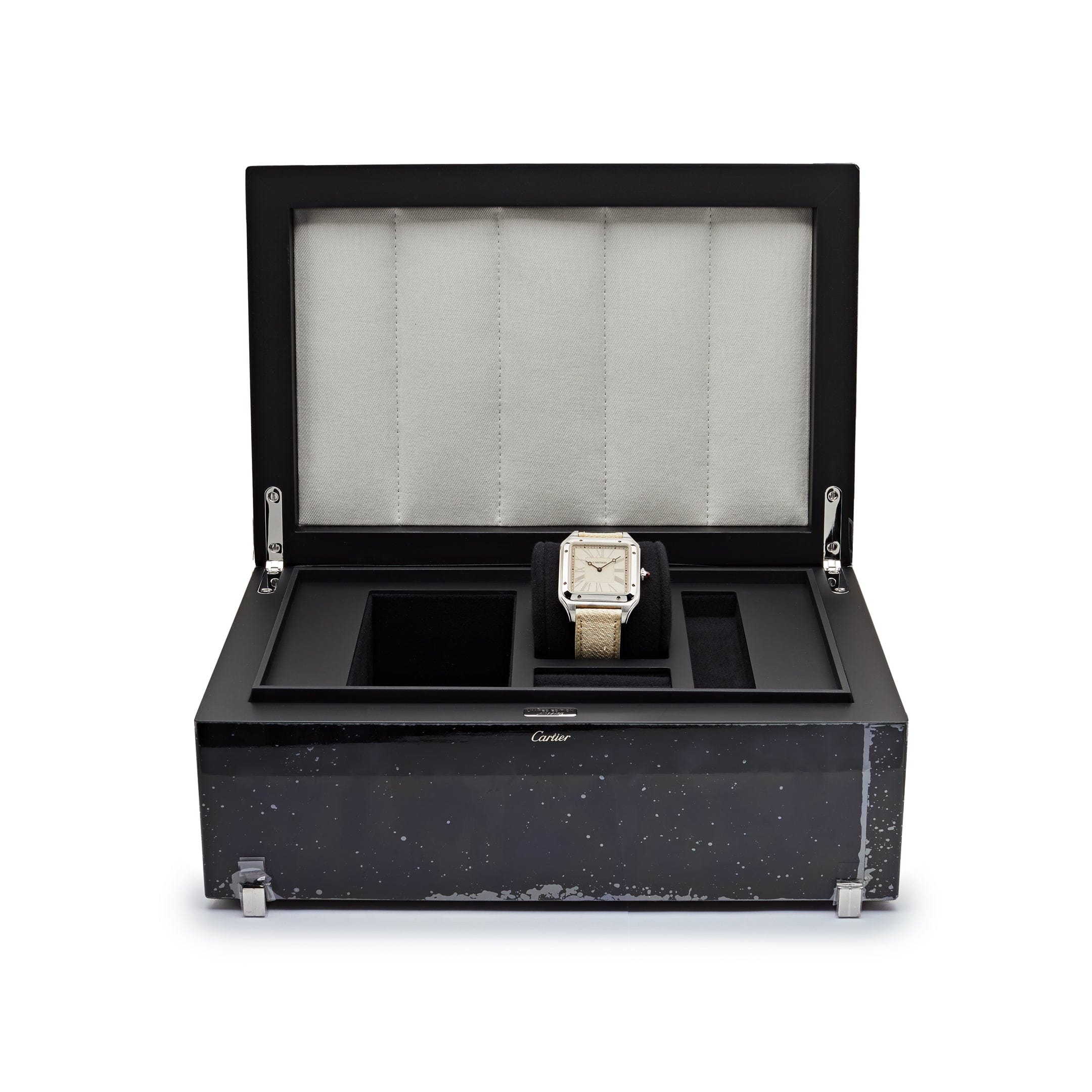 Cartier Santos Dumont XL WGSA0036  “La Demoiselle” Platinum Beige Dial  Limited Edition (2021) - Premium Luxury Product