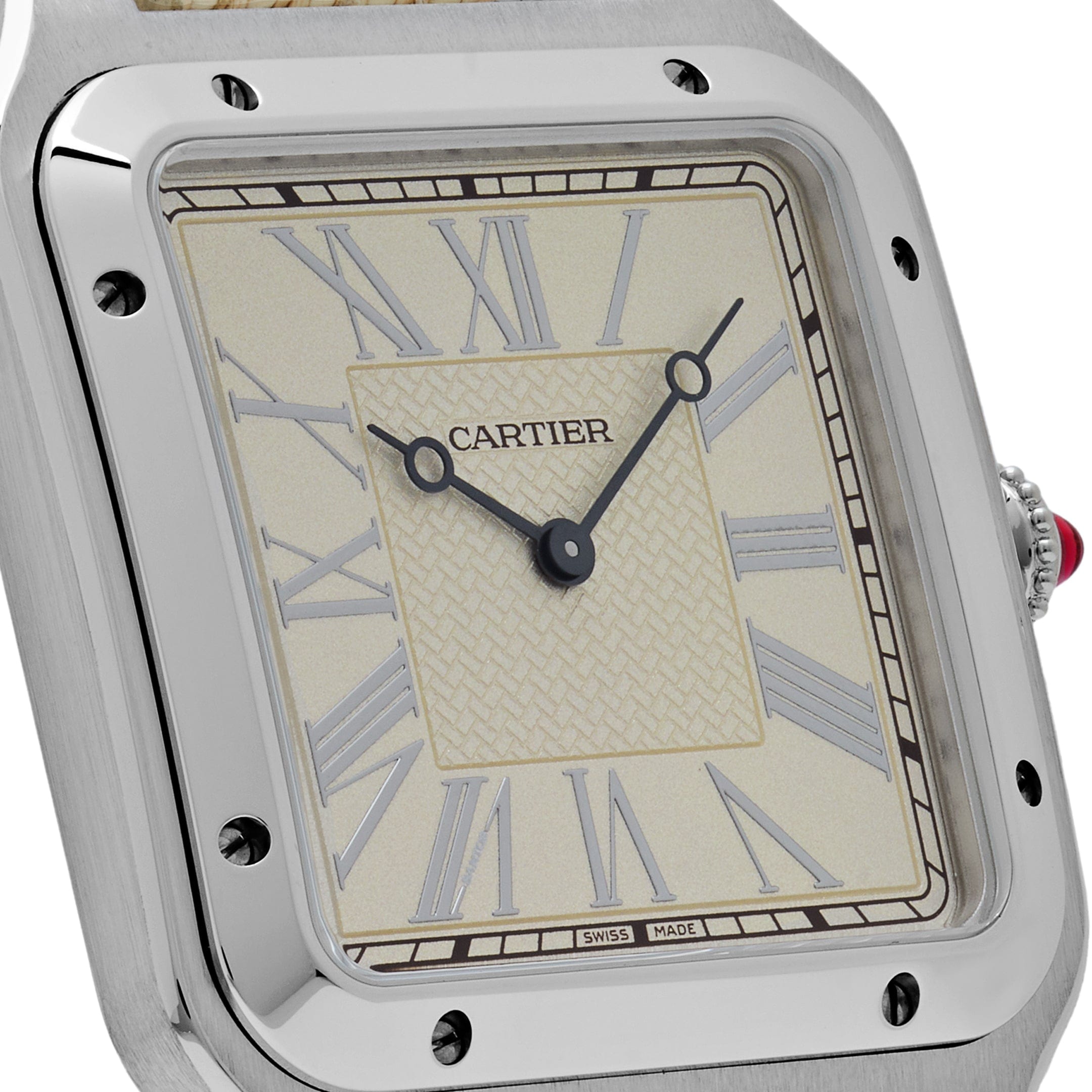 Cartier Santos Dumont XL WGSA0036  “La Demoiselle” Platinum Beige Dial  Limited Edition (2021) - Premium Luxury Product