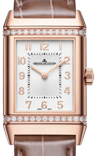 Jaeger-Lecoultre Reverso Classic Duetto Rose Gold & Diamonds Lady`s Watch - Premium Luxury Product