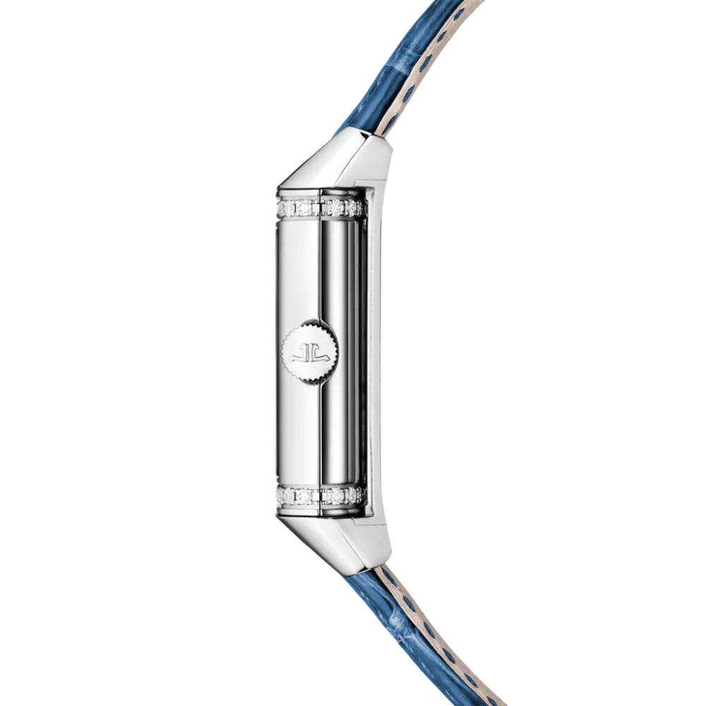 Jaeger-Lecoultre Reverso Classic Duetto Stainless steel & Diamonds Lady`s Watch - Premium Luxury Product