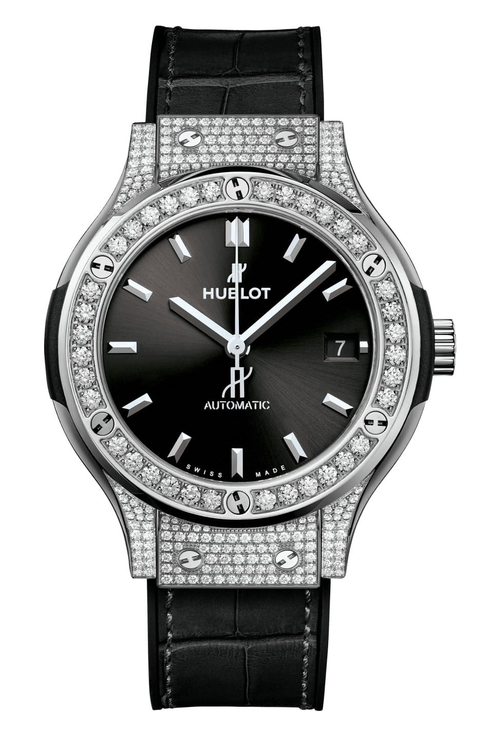 Hublot Classic Fusion Titanium & Diamonds Unisex Watch - Premium Luxury Product