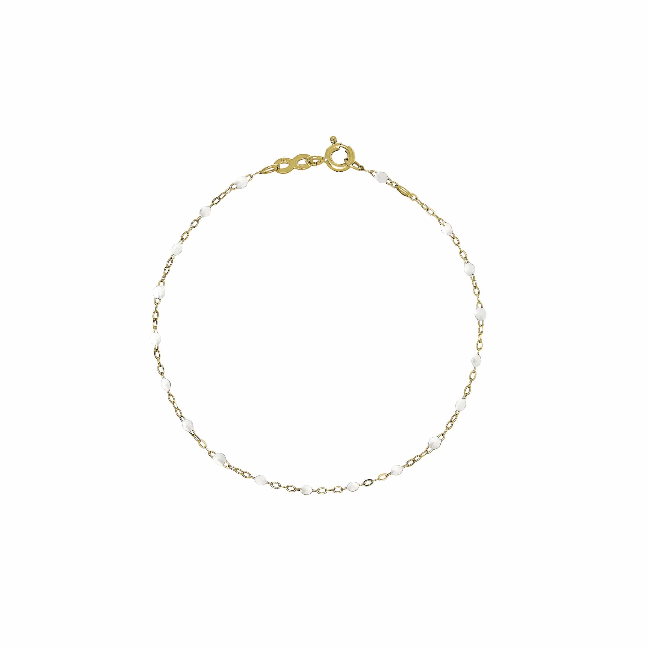 Gigi Clozeau Classic Yellow Gold Bracelet in White - Premium Luxury Product