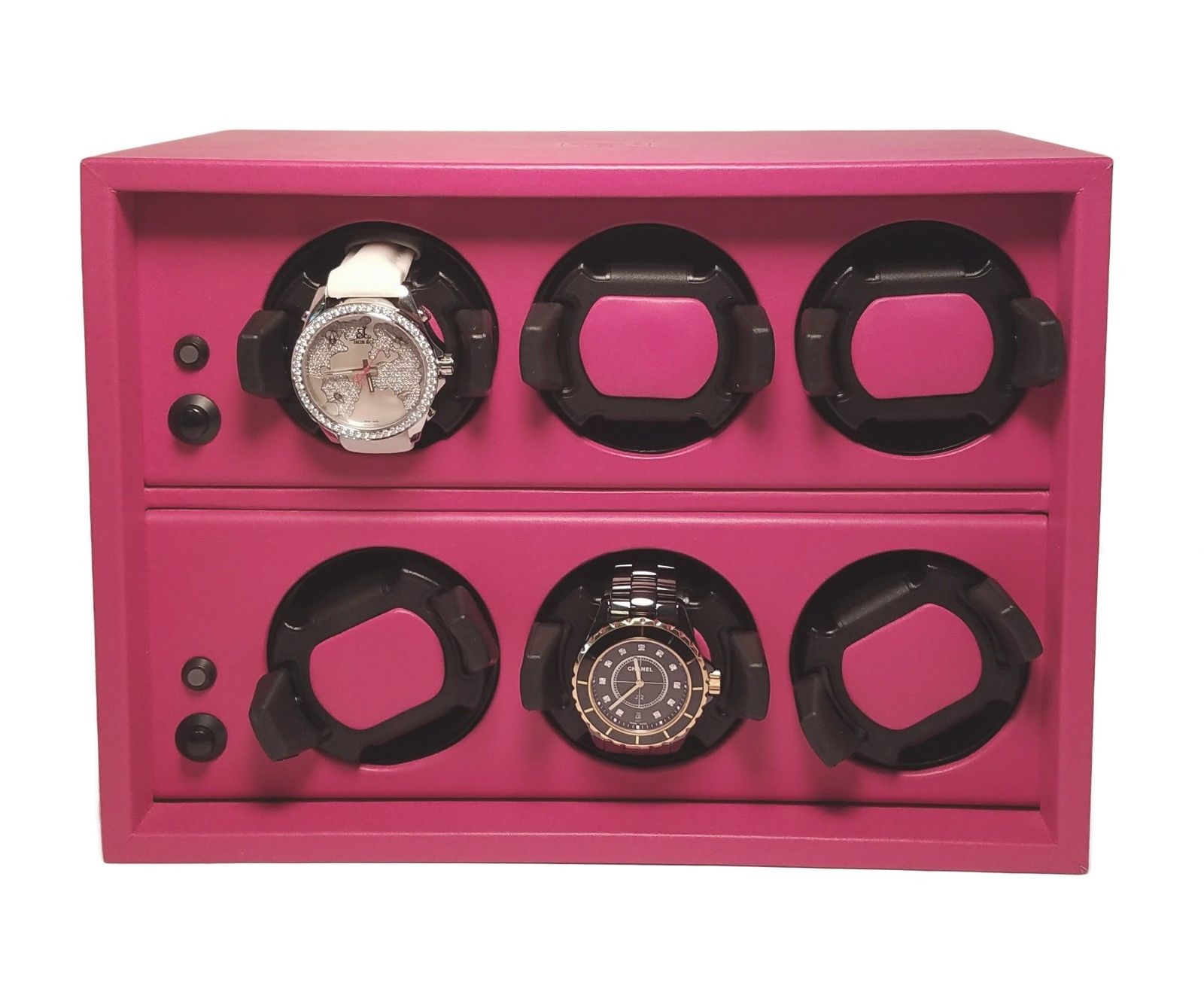 Scatola Del Tempo Watch Winder Cornice 6RT Fuchsia - Premium Luxury Product