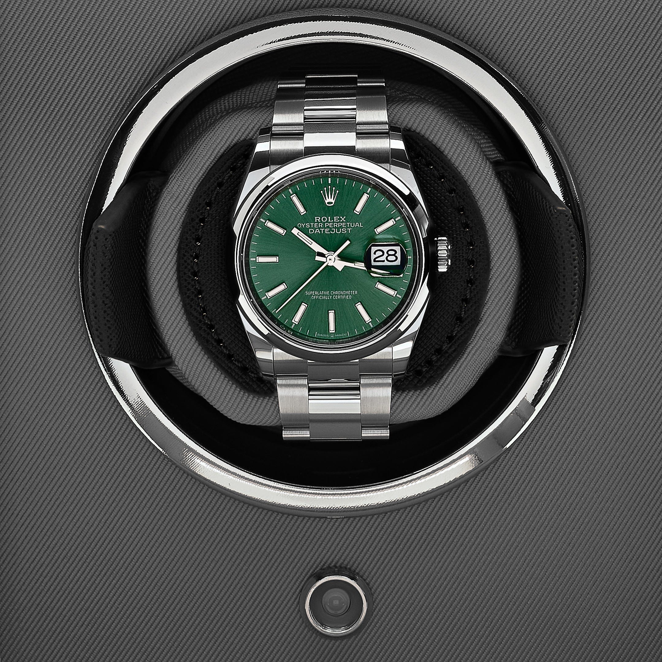 Cub Single Watch Winder with Cover - Black