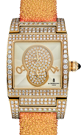 De Grisogono Instrumentino Blackened 18K Rose Gold & Diamonds Ladies Watch - Premium Luxury Product
