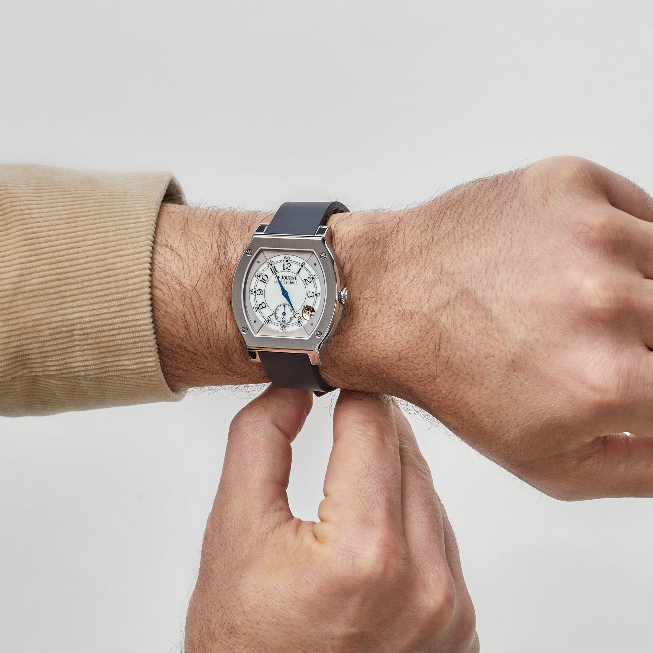 F.P. Journe Élégante 48 Titanium Luminescent White Dial - Premium Luxury Product