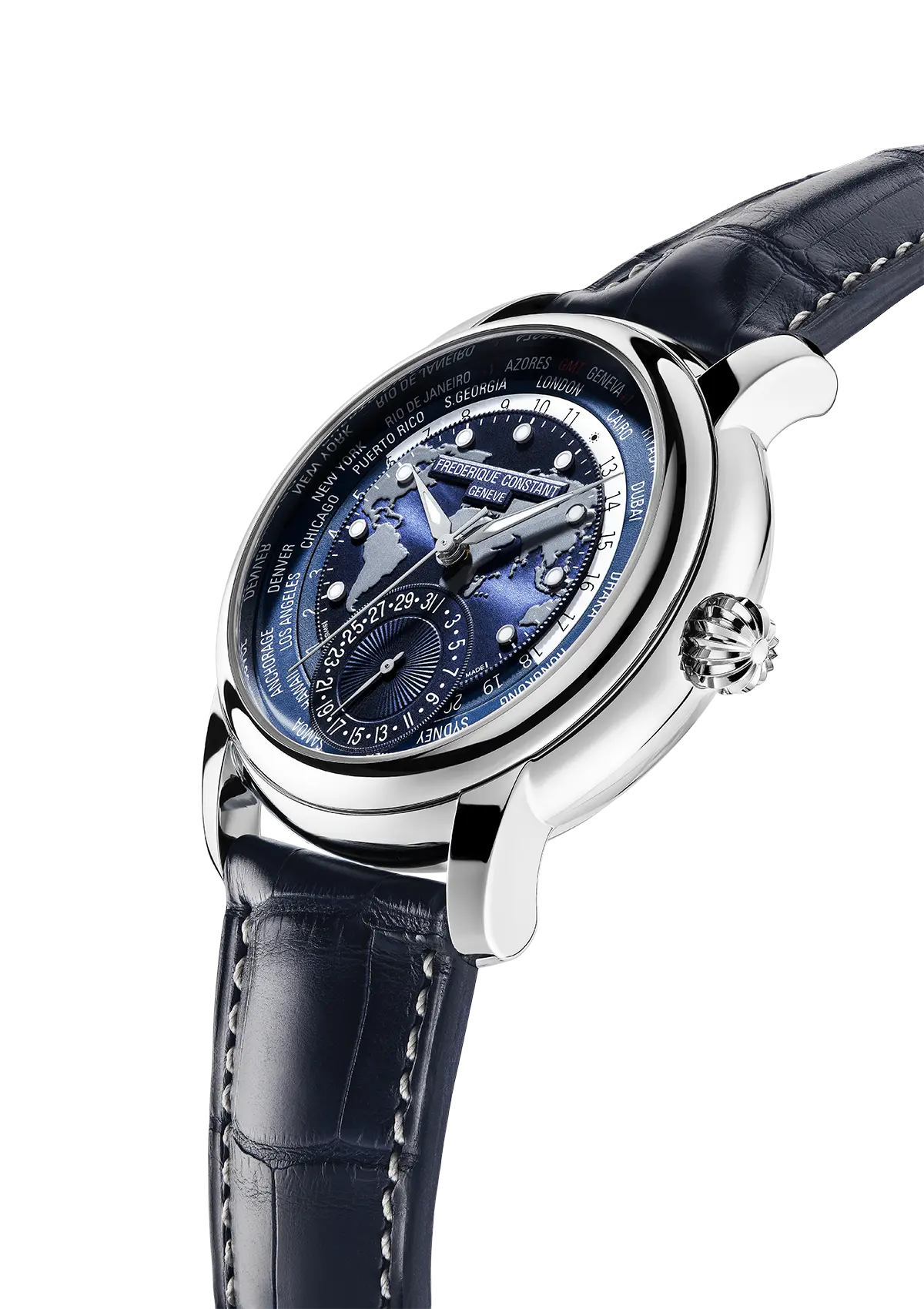 Frederique Constant MANUFACTURE CLASSIC WORLDTIMER FC-718NWM4H6 - Premium Luxury Product