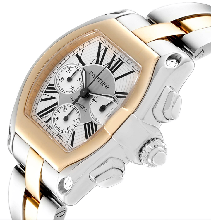 Cartier Roadster 18K Yellow Gold Mens Watch - Premium Luxury Product