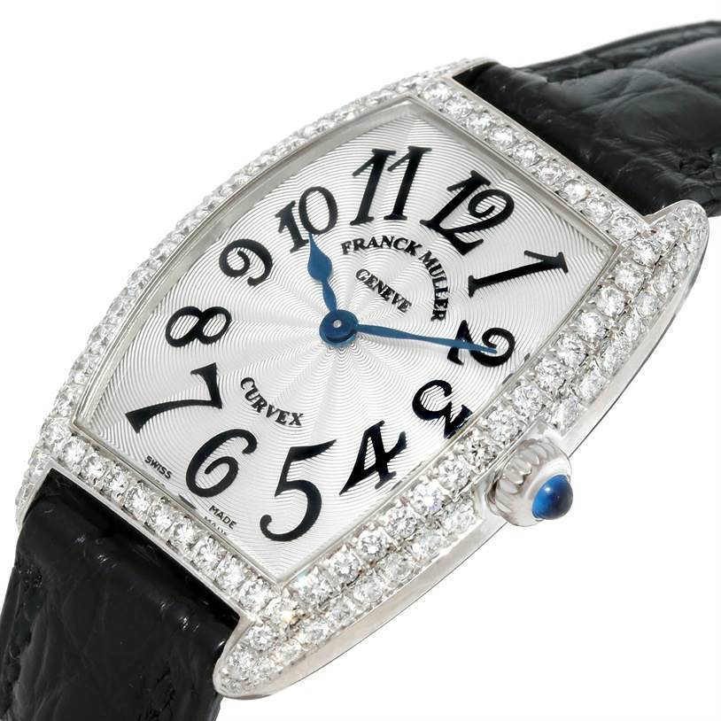 Franck Muller Cintree Curvex Classique 18K White Gold & Diamonds Men's Watch - Premium Luxury Product