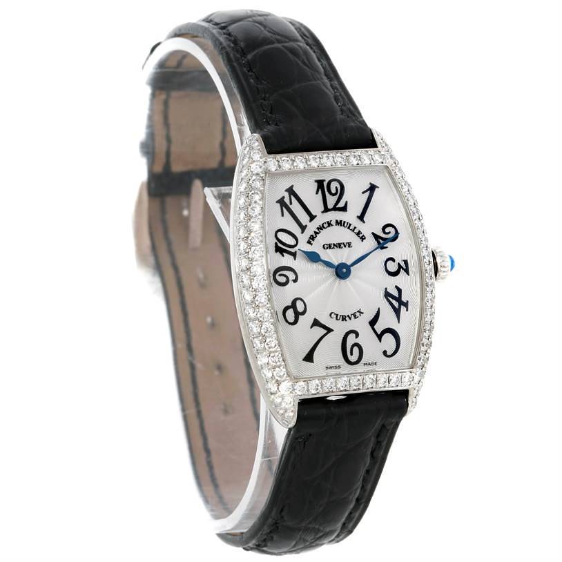 Franck Muller Cintree Curvex Classique 18K White Gold & Diamonds Men's Watch - Premium Luxury Product