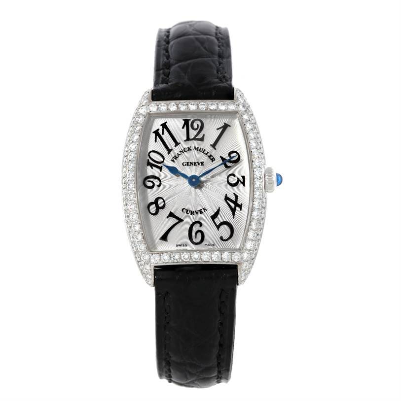 Franck Muller Cintree Curvex Classique 18K White Gold & Diamonds Men's Watch - Premium Luxury Product