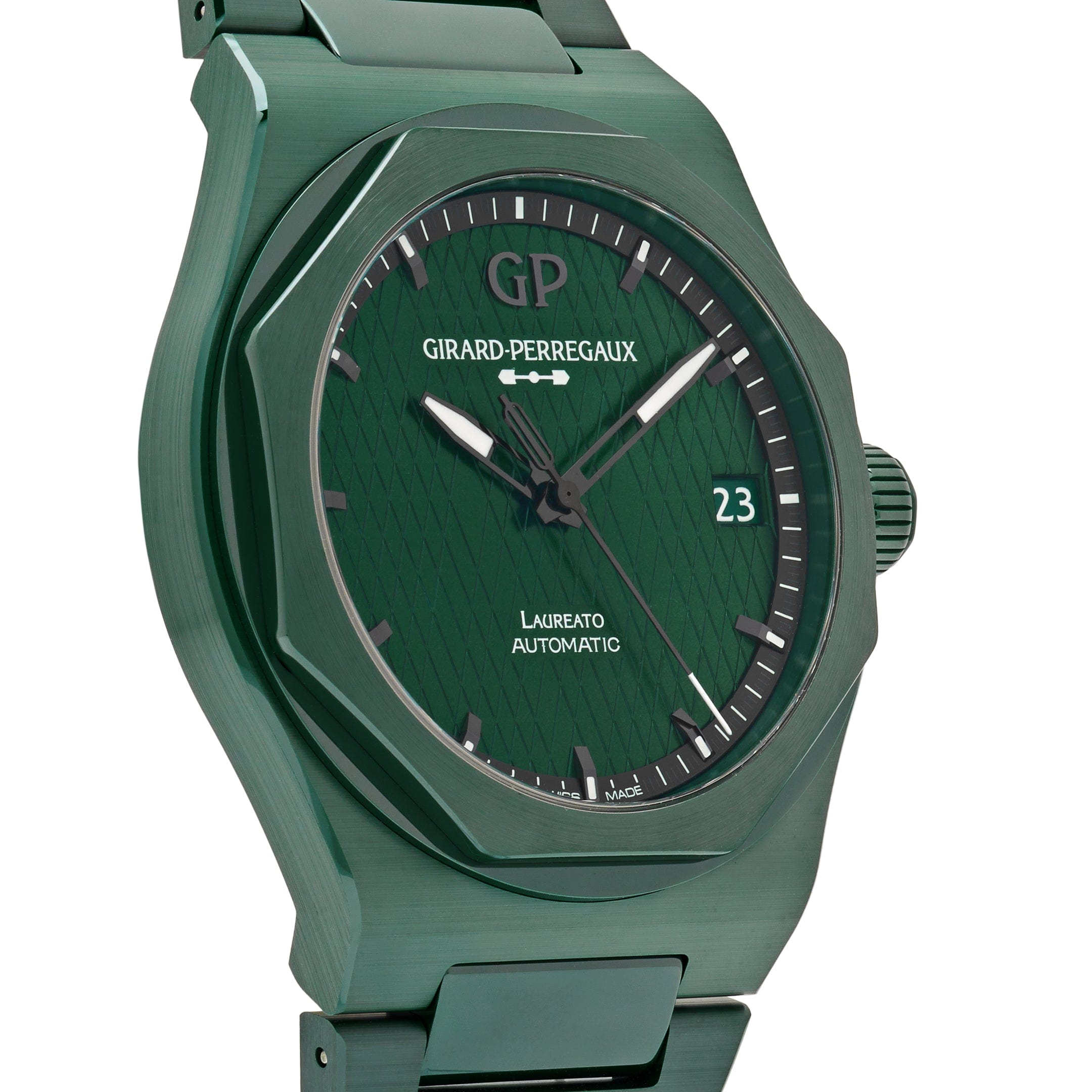Girard Perregaux Laureato 81010-32-3081-1CX Ceramic Green Dial Aston Martin Limited Edition (2023) - Premium Luxury Product