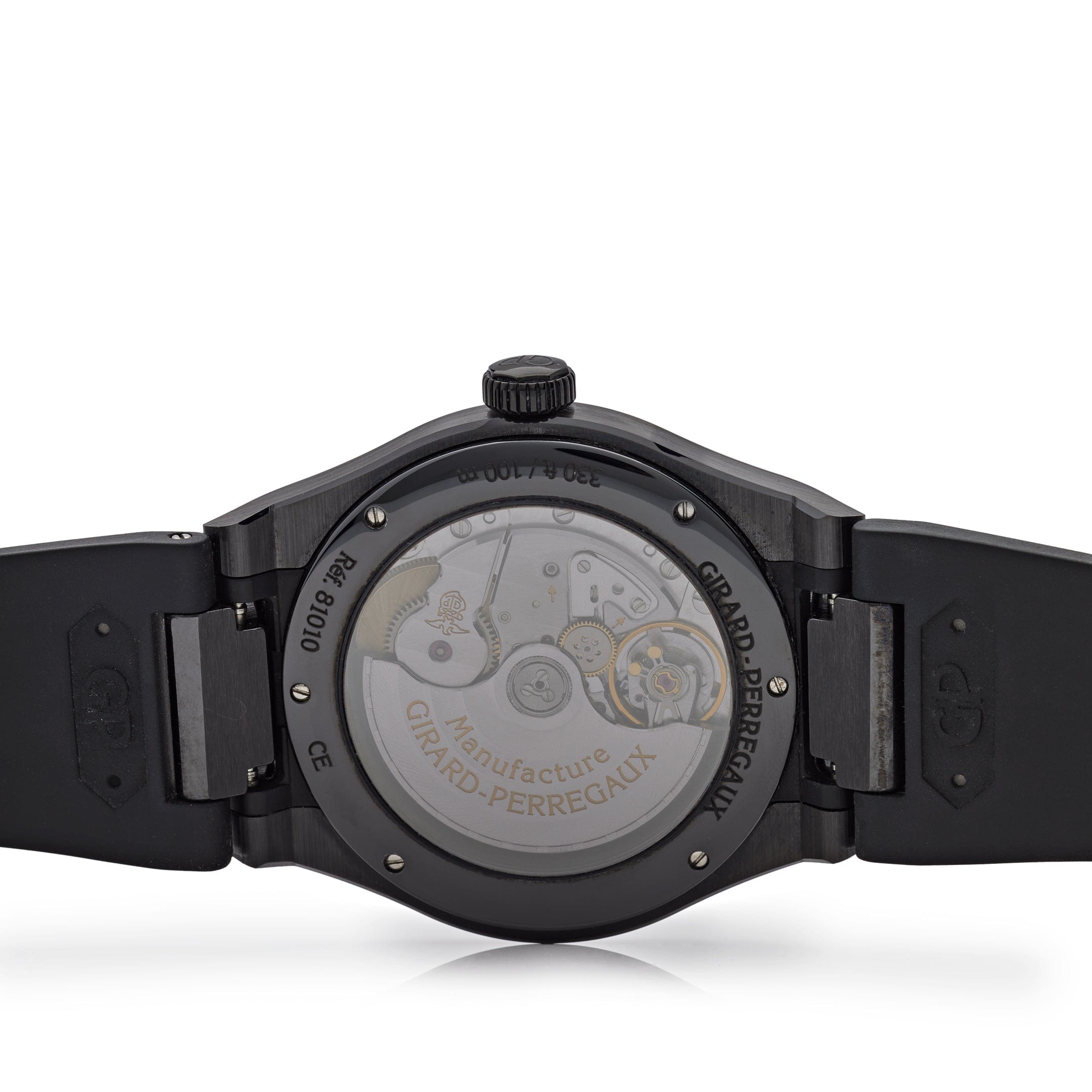 Girard Perregaux Laureato Ceramic Black Dial 81010-32-631-FK6A - Premium Luxury Product