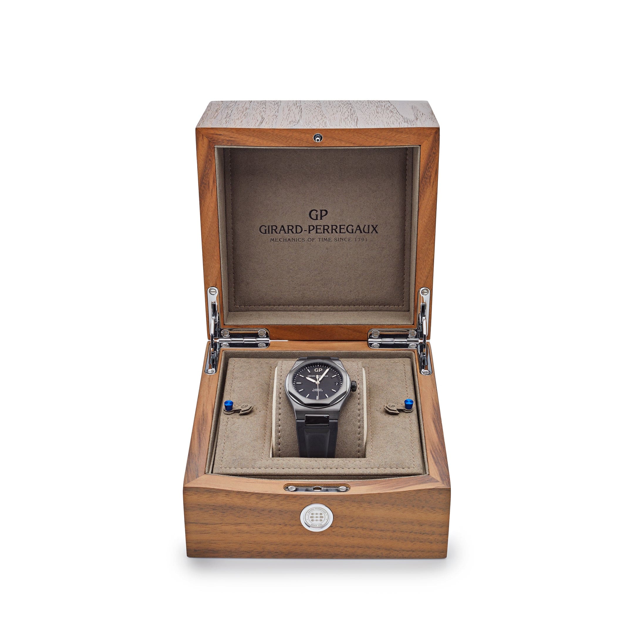 Girard Perregaux Laureato Ceramic Black Dial 81010-32-631-FK6A - Premium Luxury Product