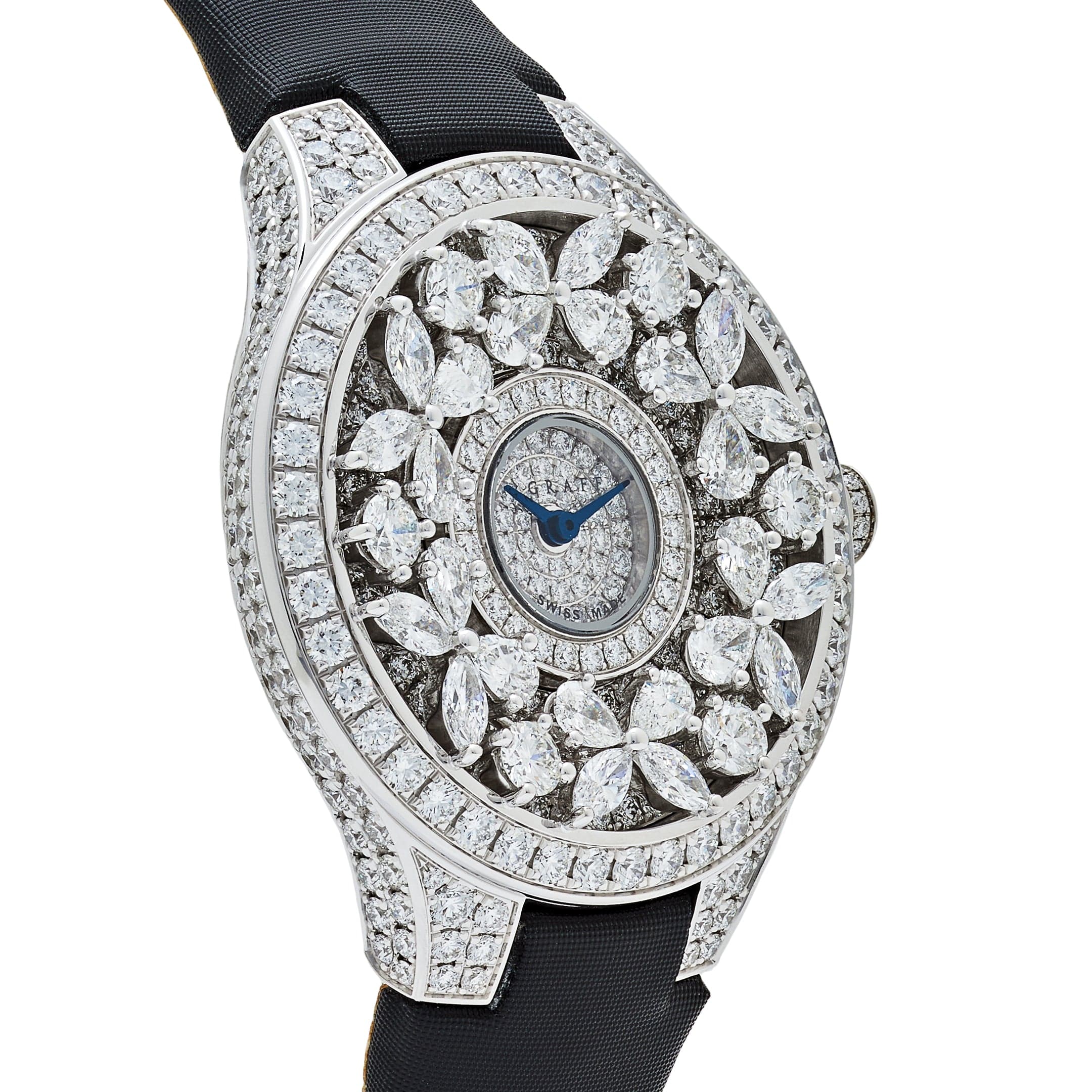 Graff Classic Butterfly Diamond Watch White Gold Diamond Dial - Premium Luxury Product