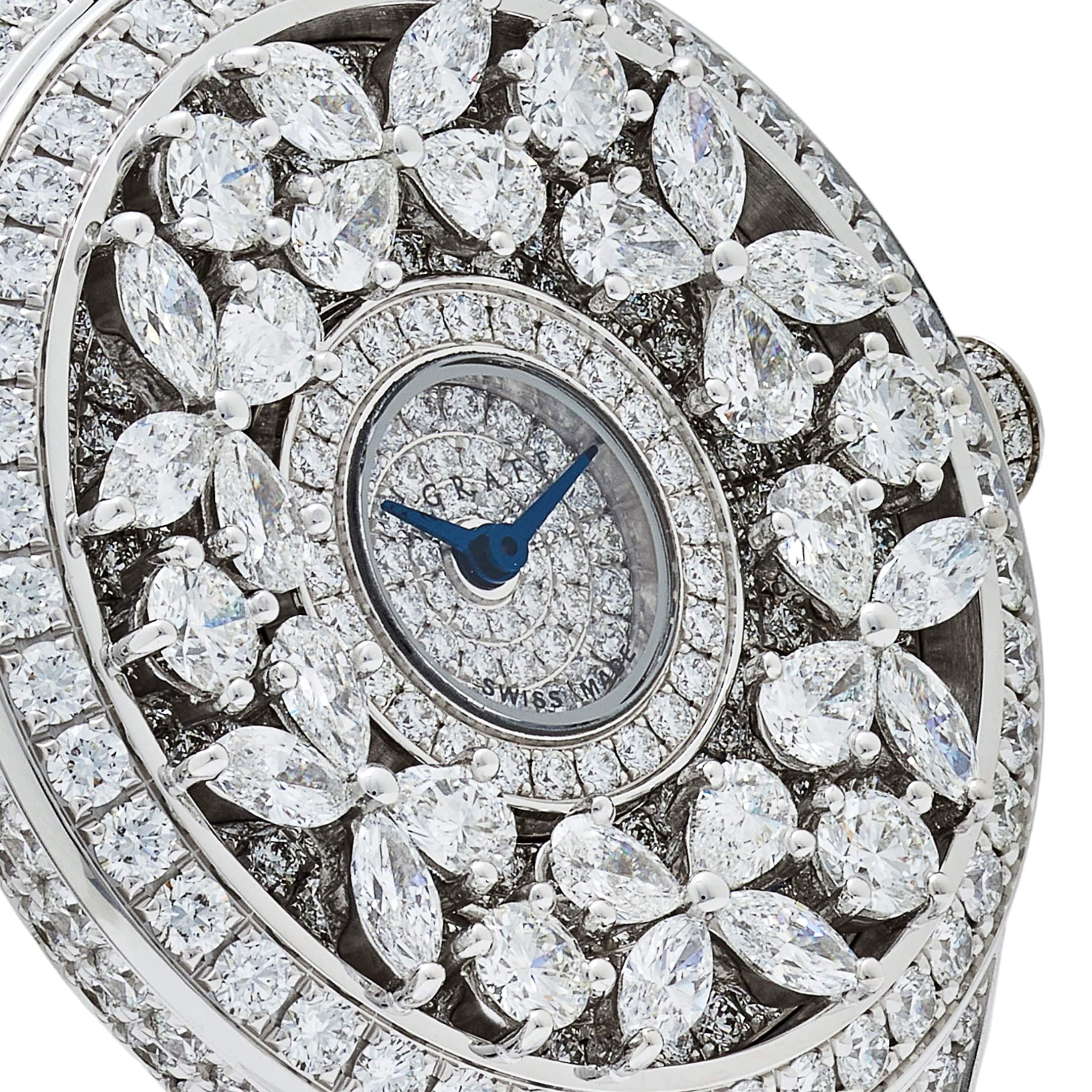 Graff Classic Butterfly Diamond Watch White Gold Diamond Dial - Premium Luxury Product