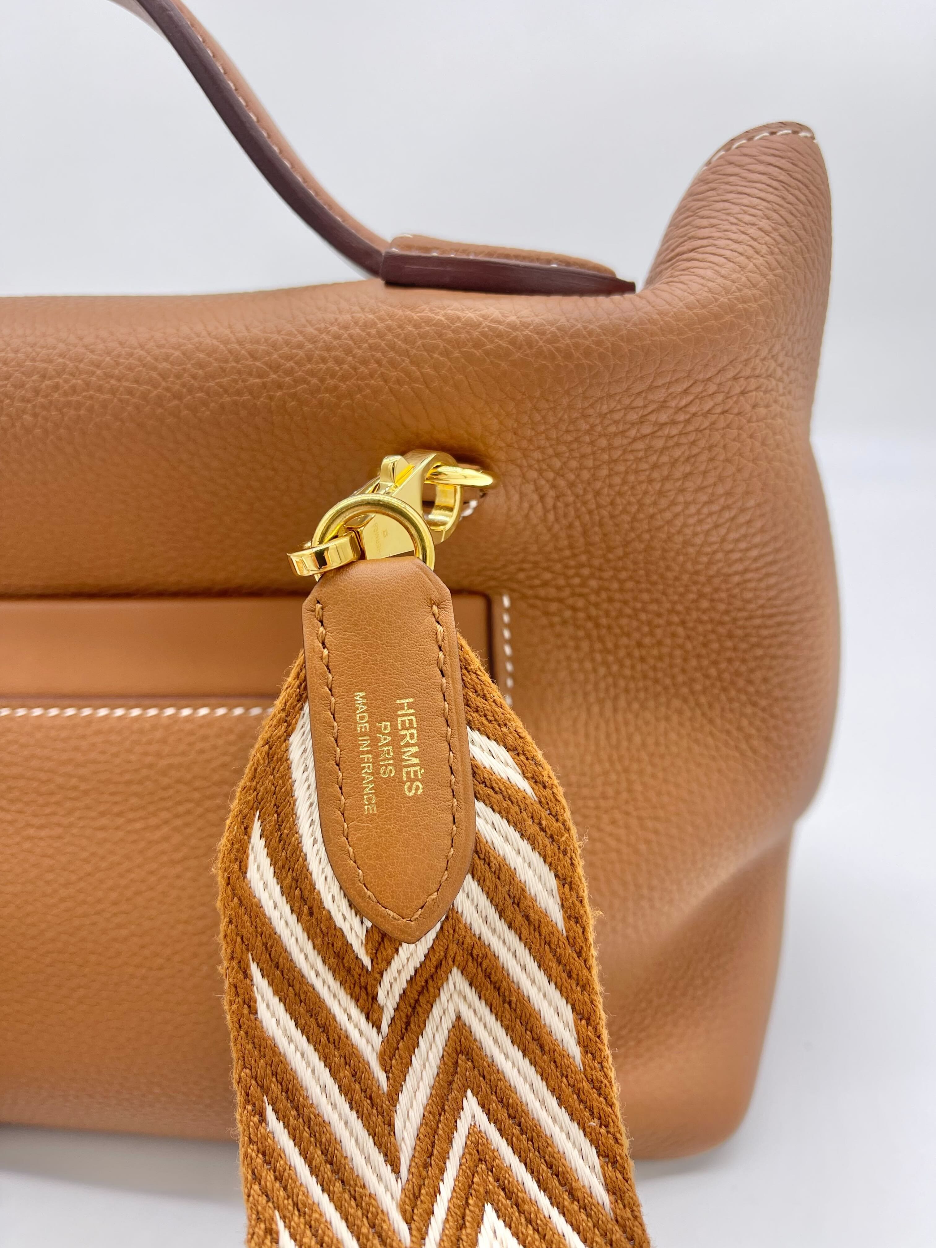 Hermès 24/24 29 Gold Veau Togo Touch Alligator Gold Hardware