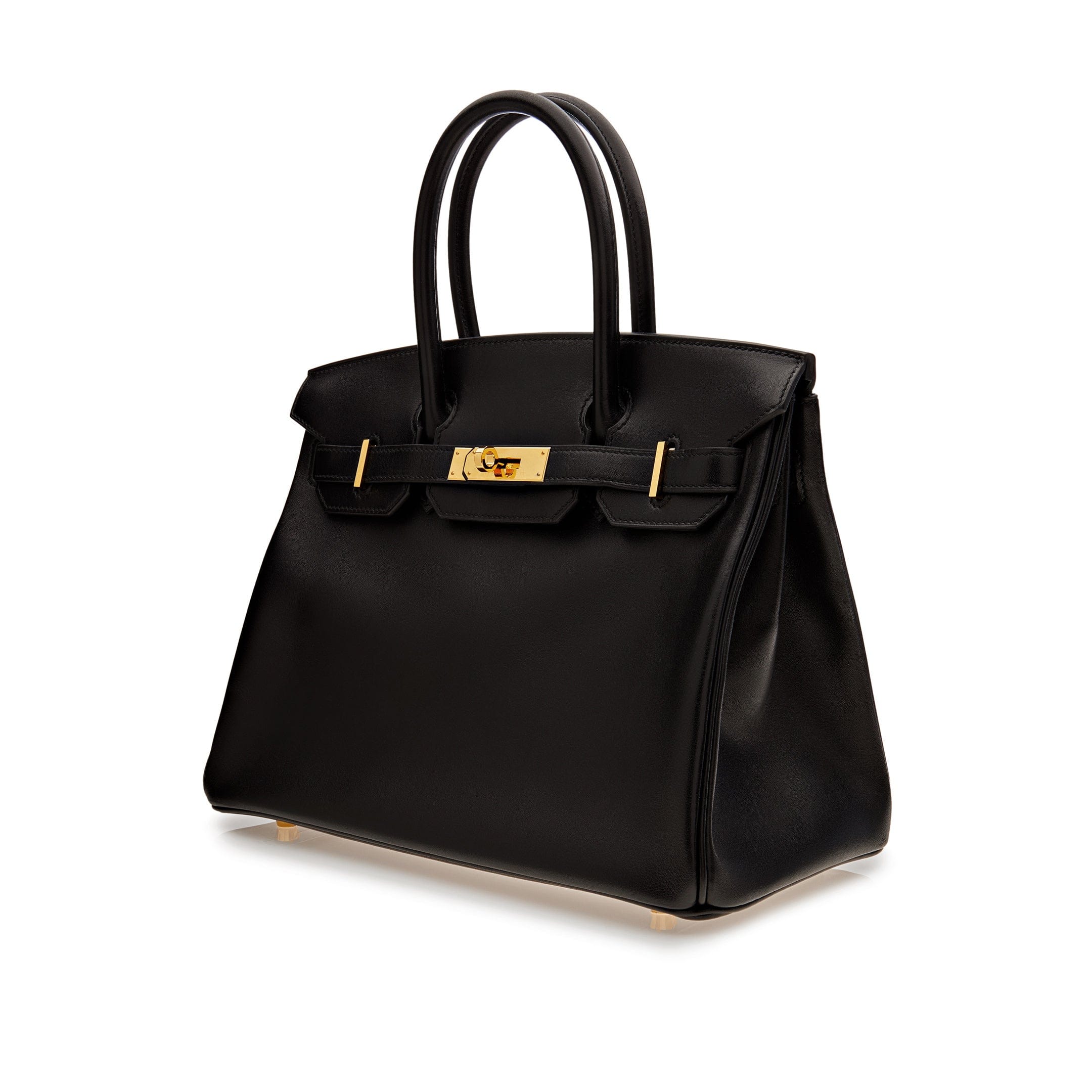 Hermès Birkin 30 Black Box Leather Gold Hardware